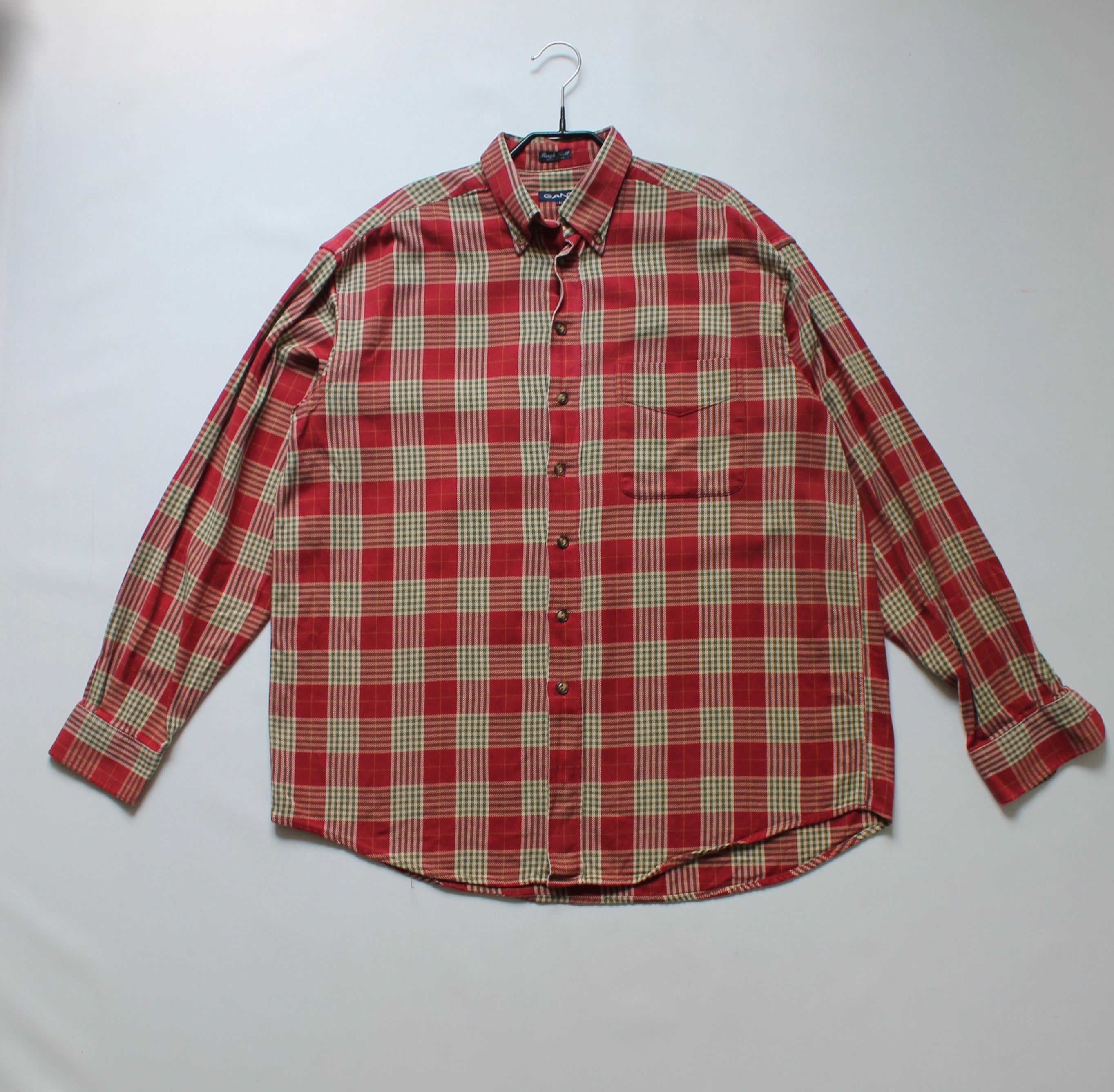 Gant GANT USA Rough Twill Flannel Heavy red Plaid Size L Size US L / EU 52-54 / 3 - 7 Thumbnail