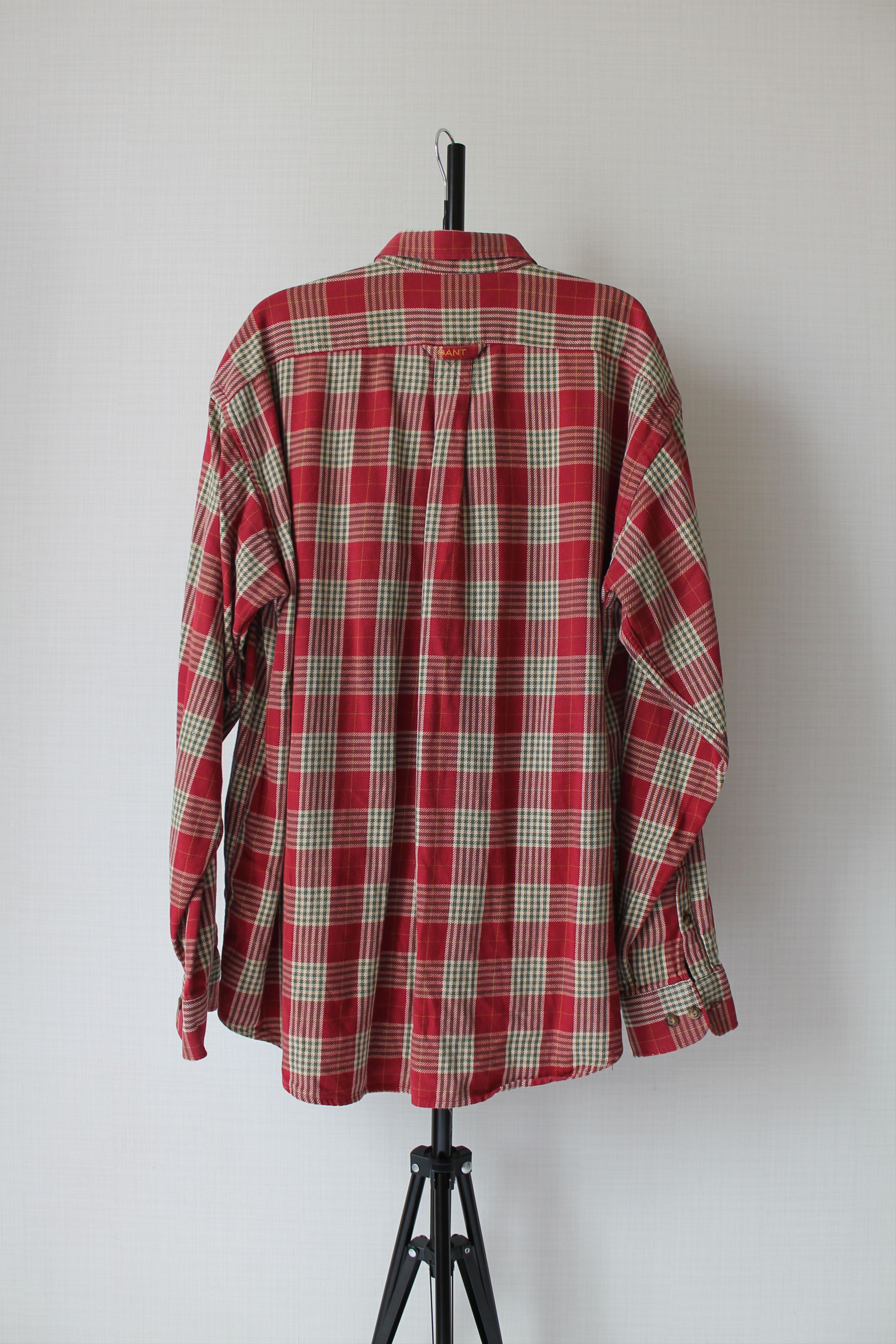 Gant GANT USA Rough Twill Flannel Heavy red Plaid Size L Size US L / EU 52-54 / 3 - 3 Thumbnail