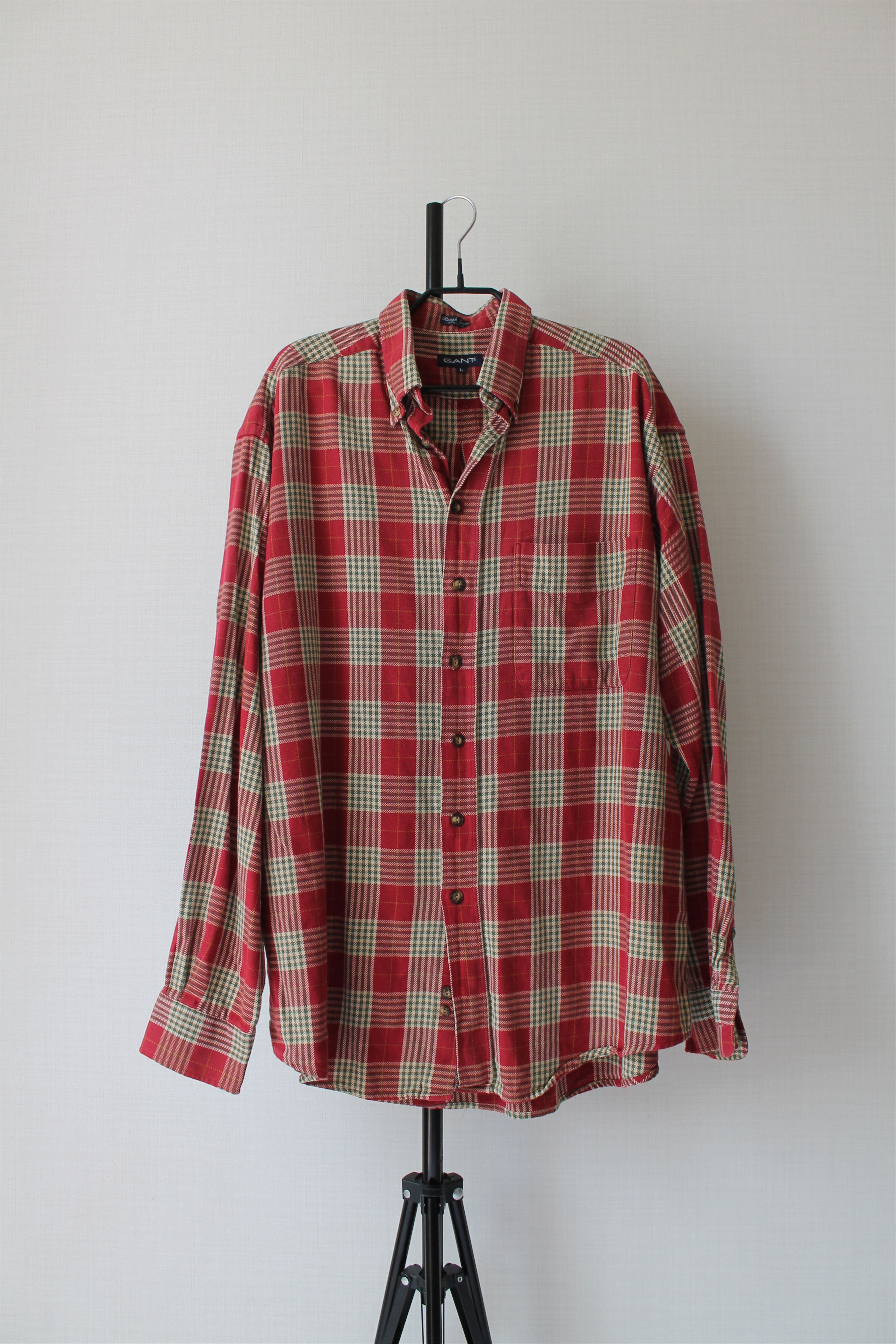 Gant GANT USA Rough Twill Flannel Heavy red Plaid Size L Size US L / EU 52-54 / 3 - 1 Thumbnail