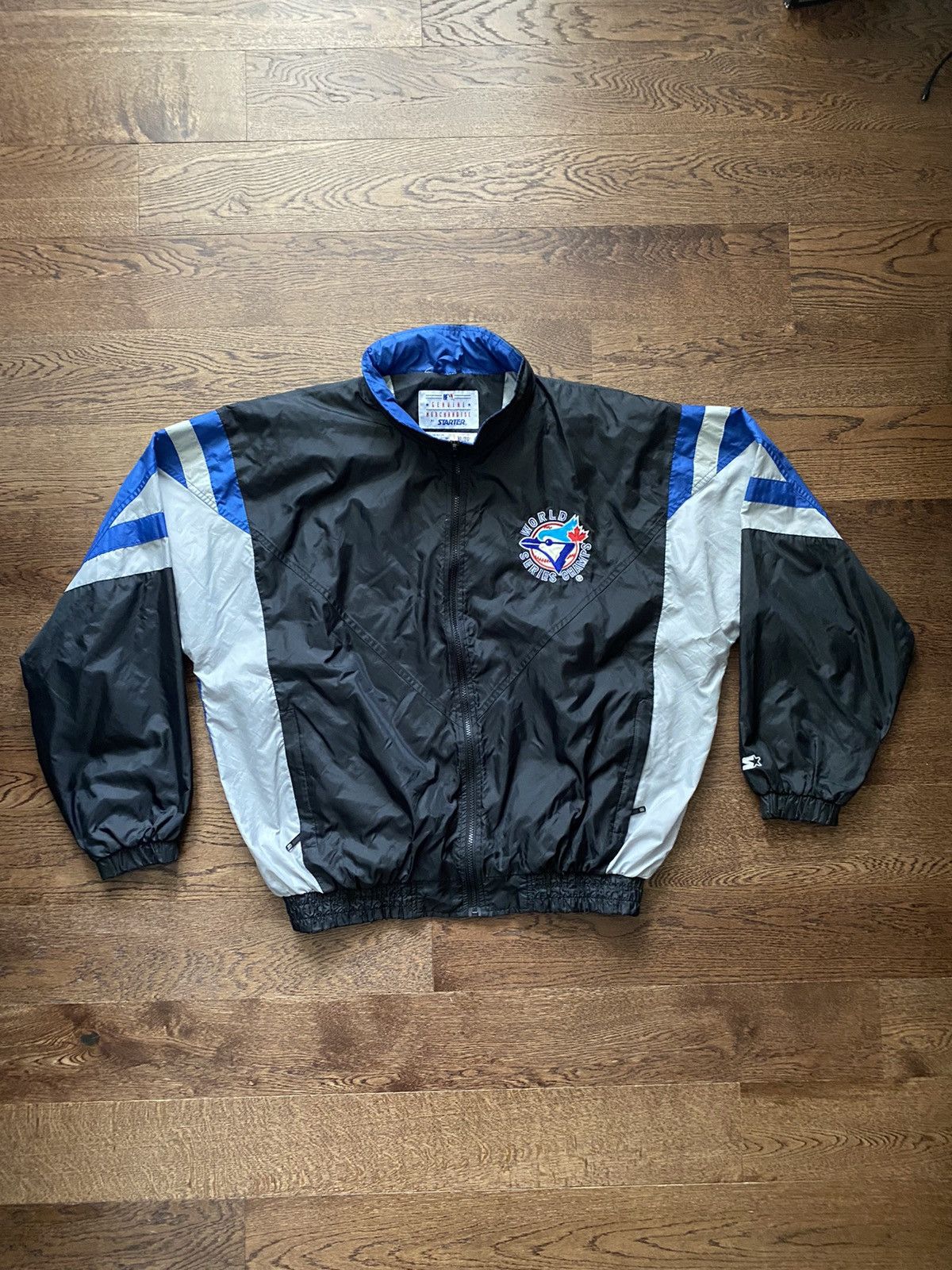 Vintage Starter Toronto Blue Jays Rain Jacket XLarge