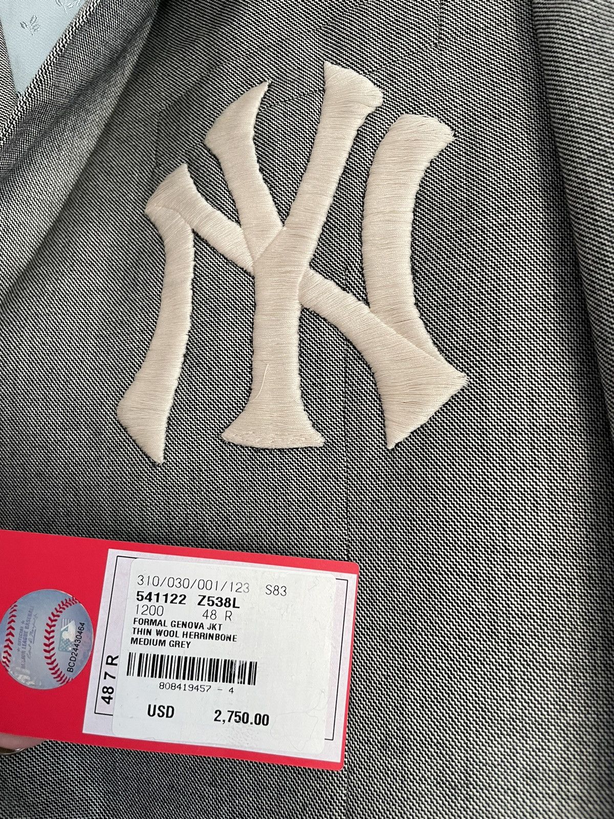 Gucci × New York Yankees Rare Extremely Limited Gucci x Yankees NY Logo Blazer New Size 48R - 5 Thumbnail