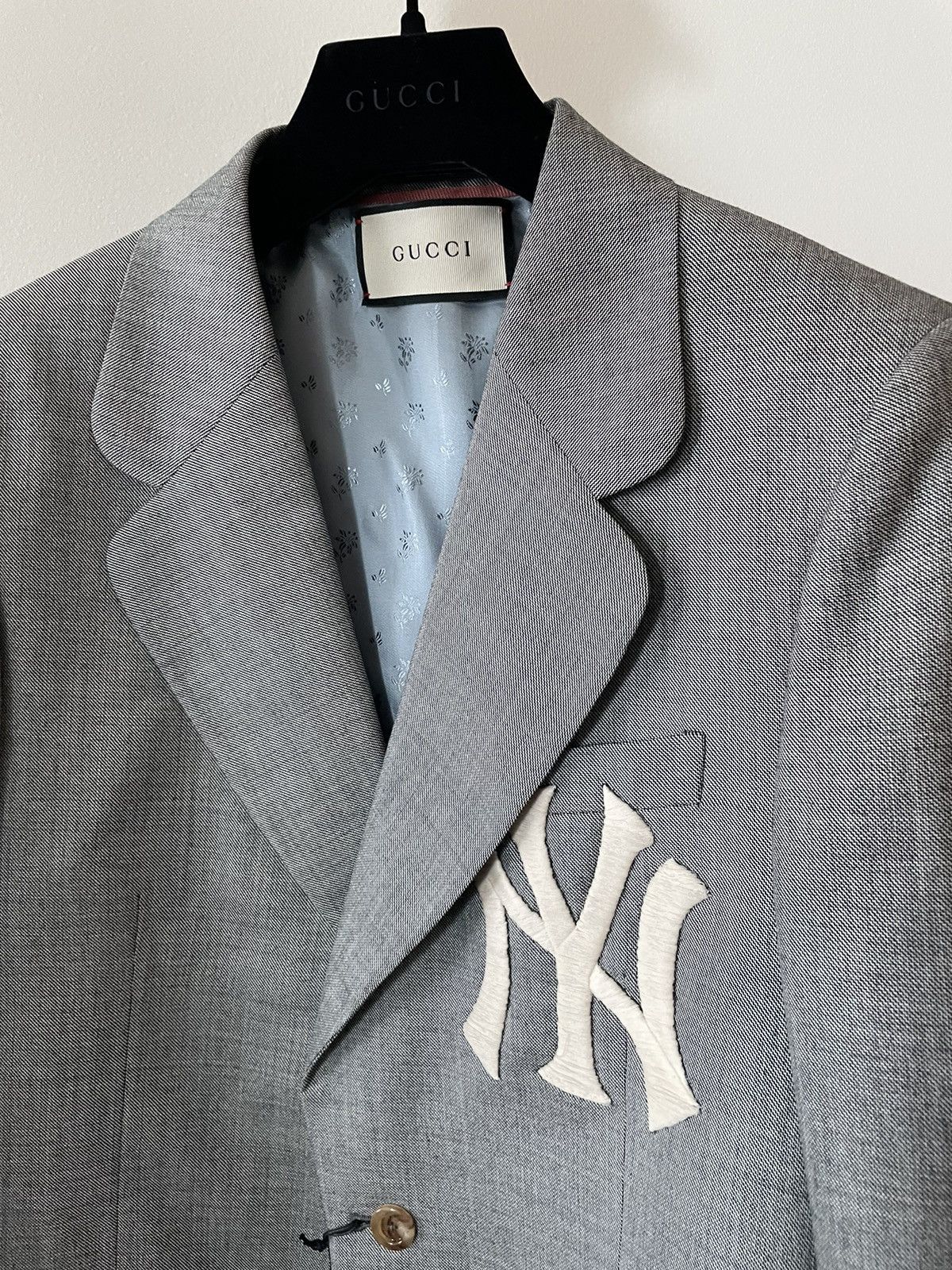 Gucci × New York Yankees Rare Extremely Limited Gucci x Yankees NY Logo Blazer New Size 48R - 12 Thumbnail