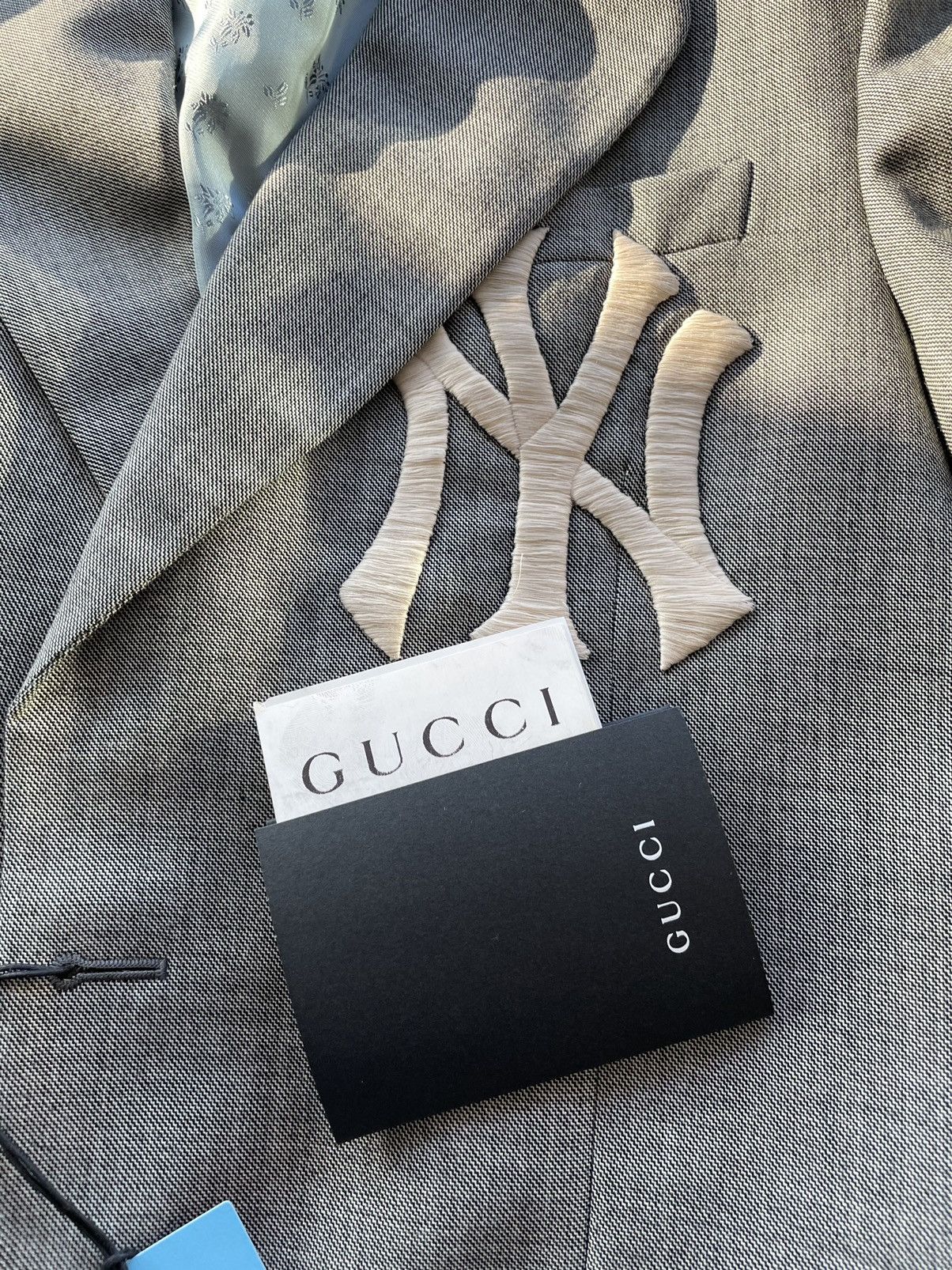 Gucci × New York Yankees Rare Extremely Limited Gucci x Yankees NY Logo Blazer New Size 48R - 21 Thumbnail