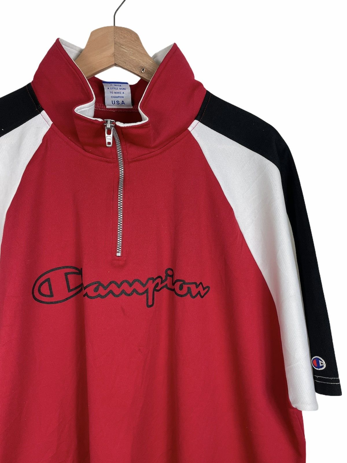 Champion × Vintage Vintage Champion USA Pullover | Spellout Oversized Size US XXL / EU 58 / 5 - 3 Thumbnail