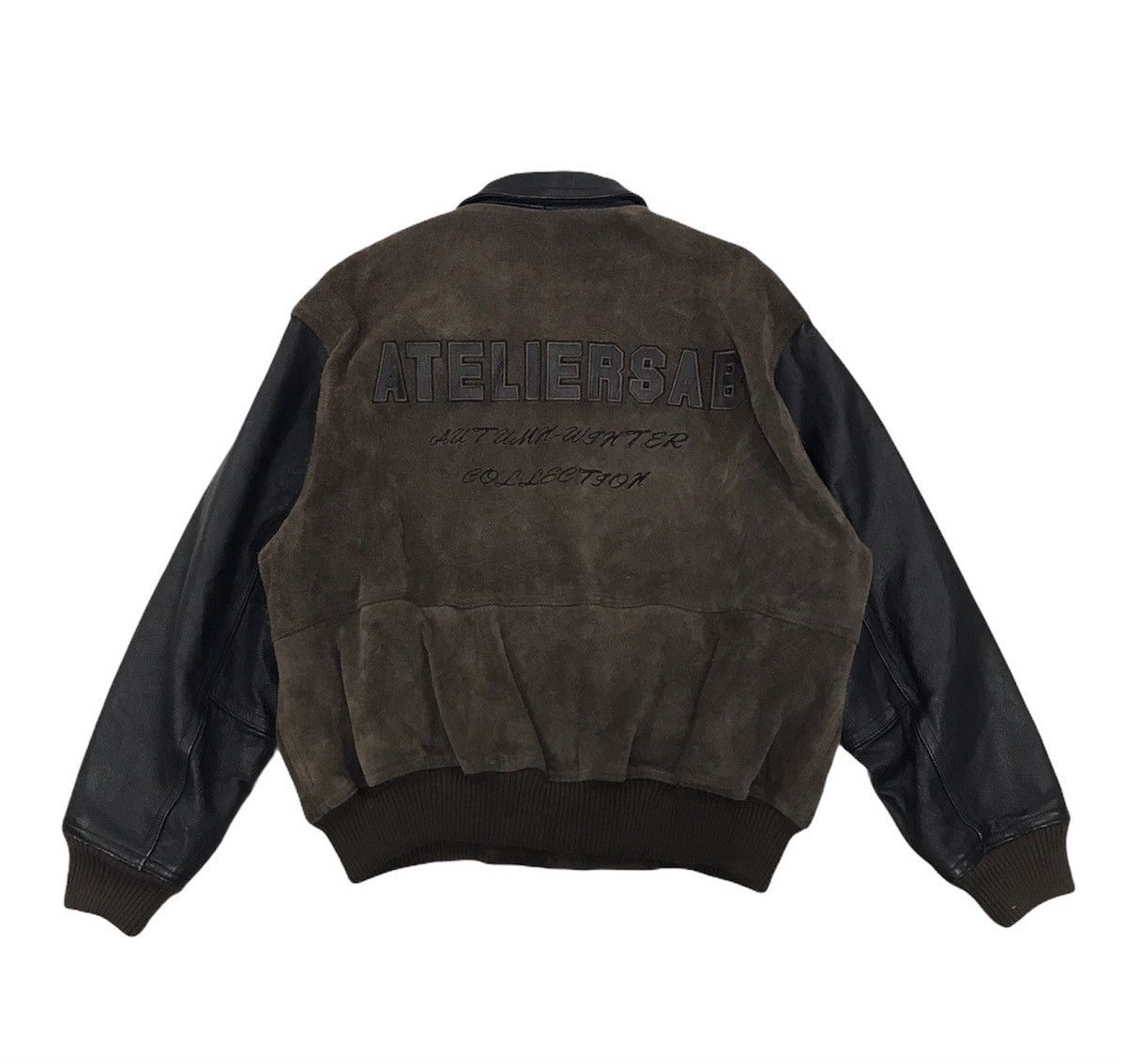 Japanese Brand Vintage Atelier Sab AW Collection Bomber Jacket Leather Size US M / EU 48-50 / 2 - 1 Thumbnail