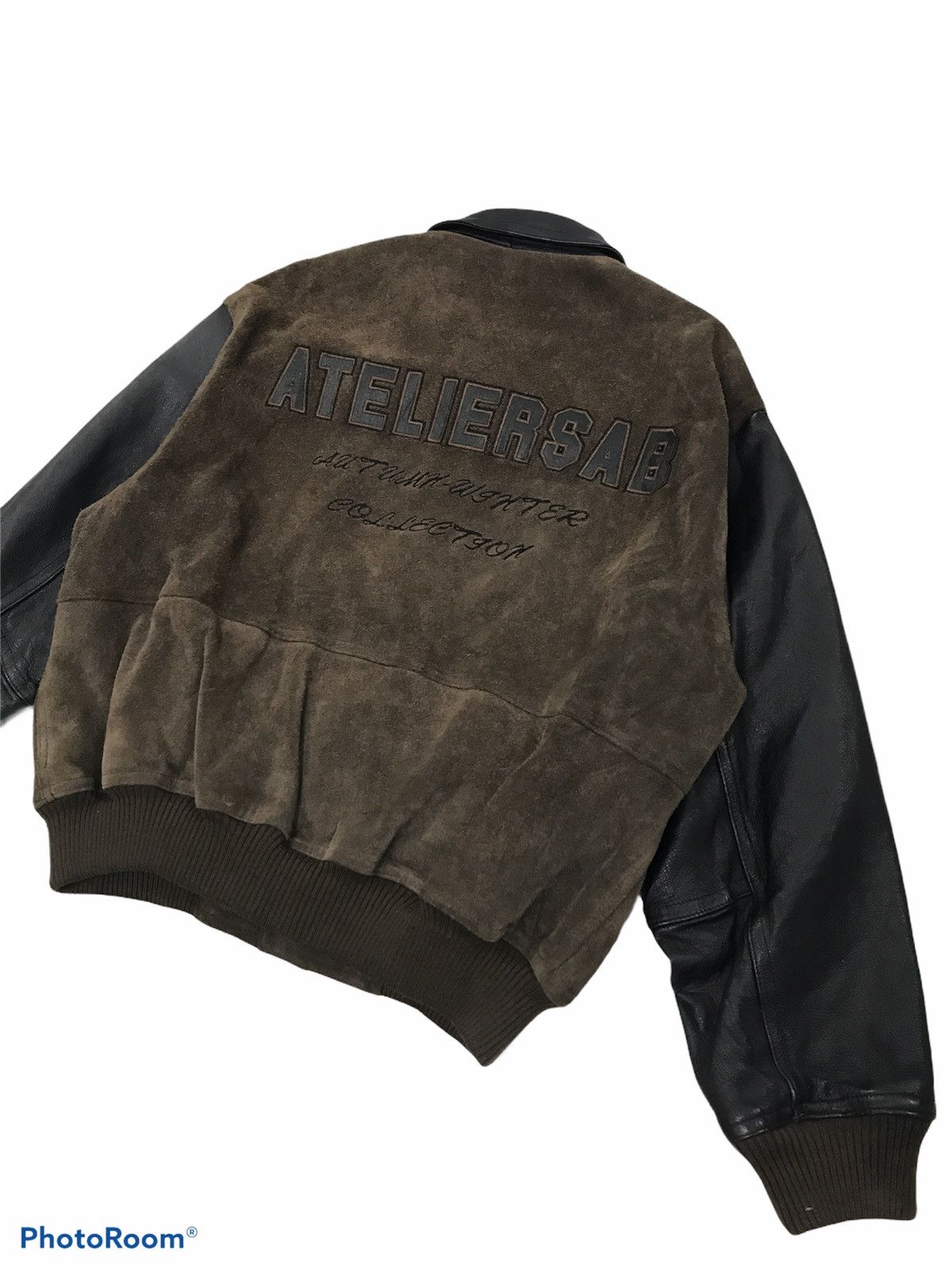 Japanese Brand Vintage Atelier Sab AW Collection Bomber Jacket Leather Size US M / EU 48-50 / 2 - 3 Thumbnail