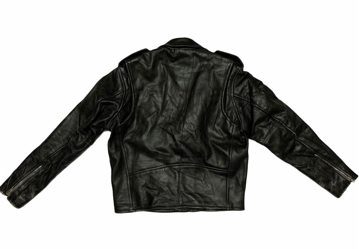 Leather Jacket × Racing Vintage Motorcycle jacket - perfecto