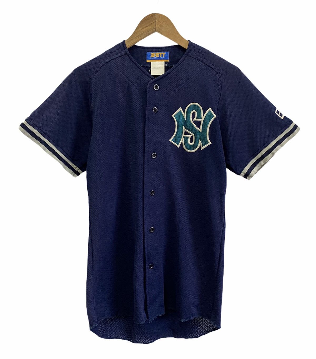 MLB 🔥 Vintage Japanese Style New York Baseball Button Up Shirt Size US M / EU 48-50 / 2 - 1 Thumbnail