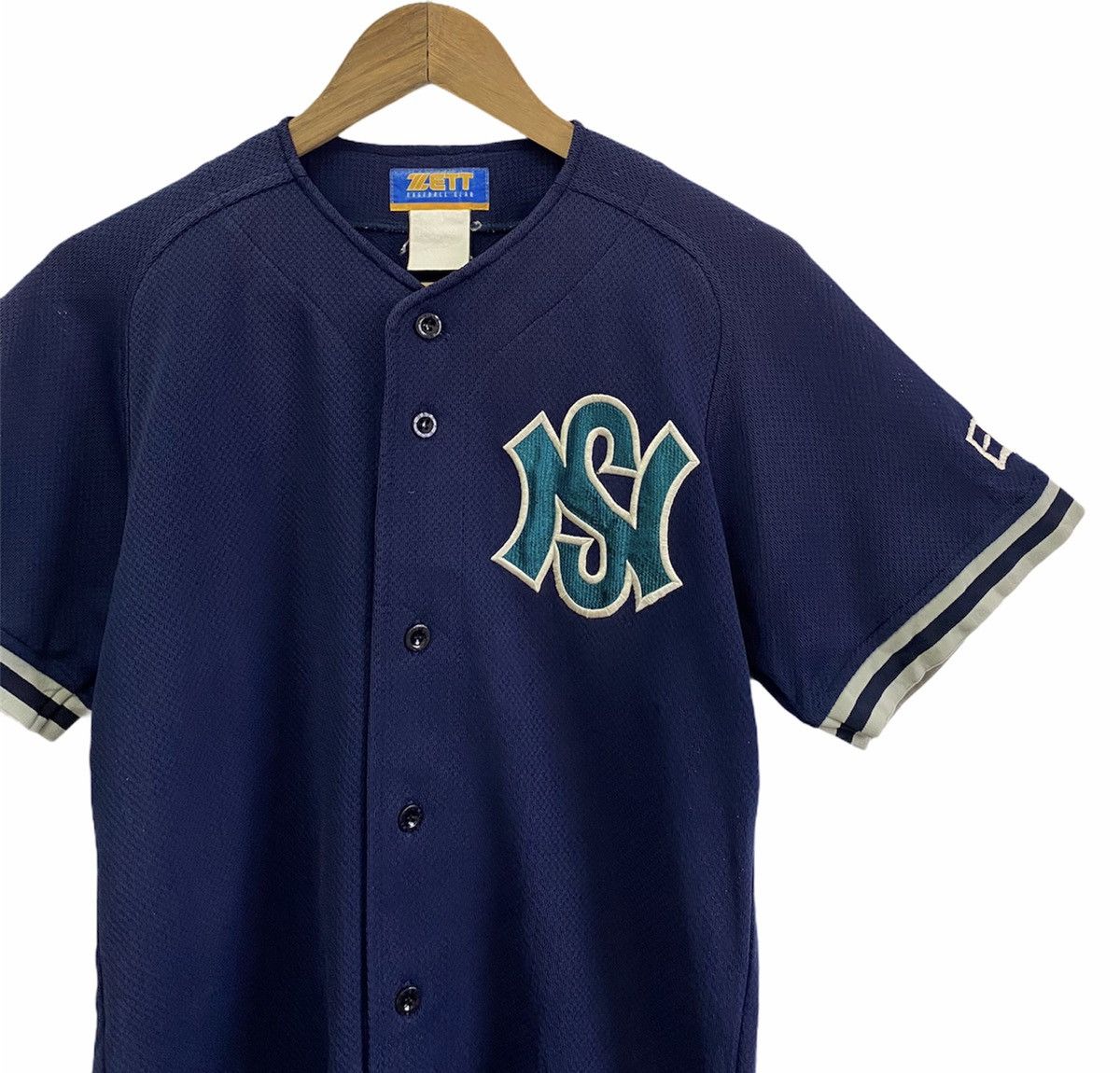 MLB 🔥 Vintage Japanese Style New York Baseball Button Up Shirt Size US M / EU 48-50 / 2 - 2 Thumbnail