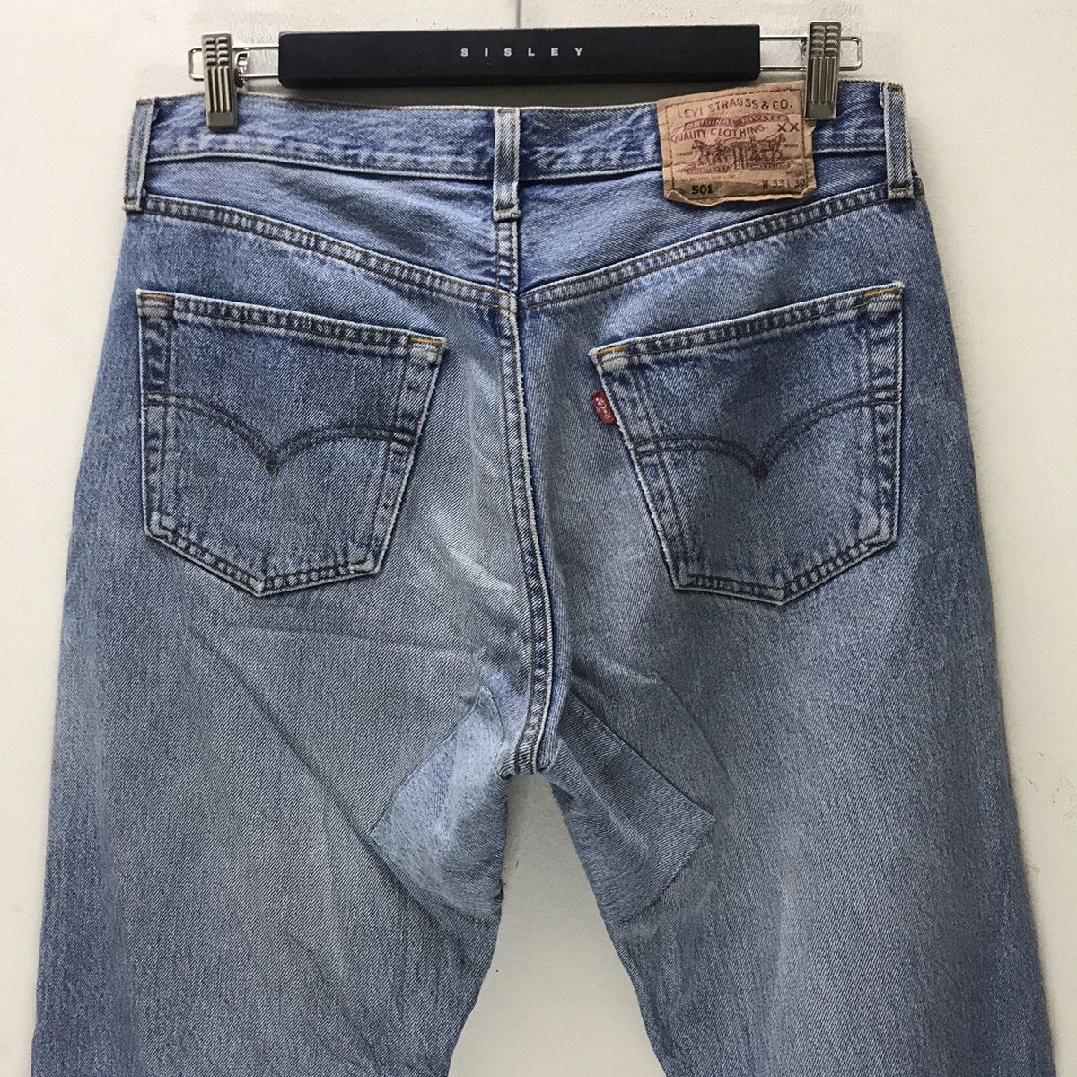 Levi's Vintage 90s Levis 501 Lightwash Nice Faded Made in Polad Size US 33 - 11 Thumbnail