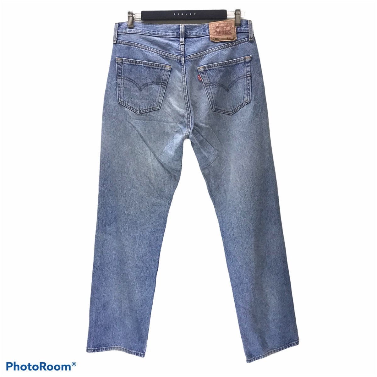 Levi's Vintage 90s Levis 501 Lightwash Nice Faded Made in Polad Size US 33 - 2 Thumbnail
