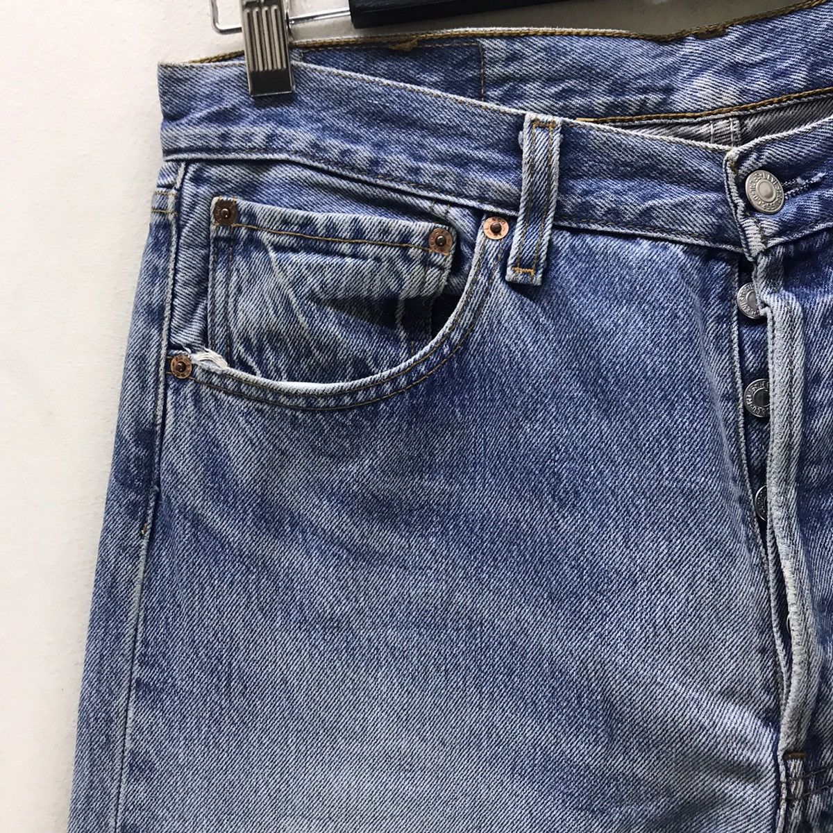 Levi's Vintage 90s Levis 501 Lightwash Nice Faded Made in Polad Size US 33 - 4 Thumbnail