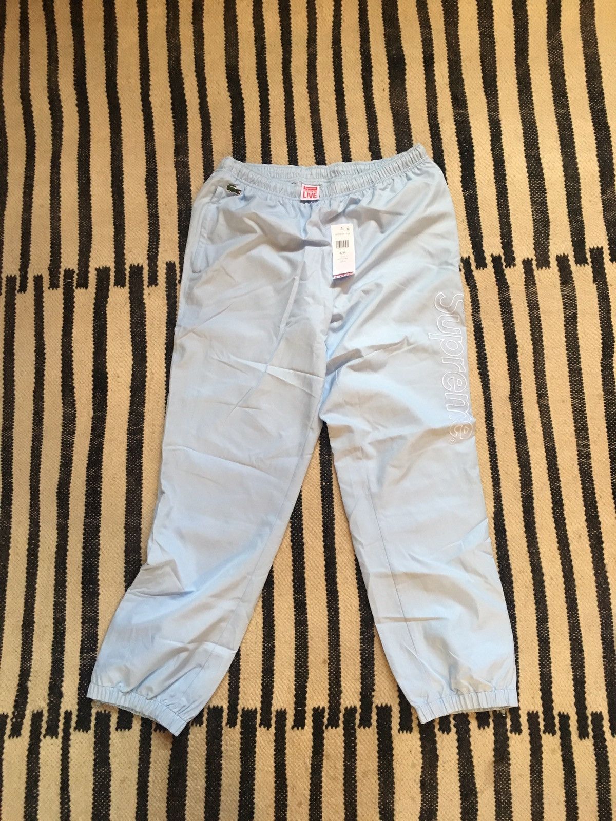 Supreme Lacoste Track Pant Light Blue