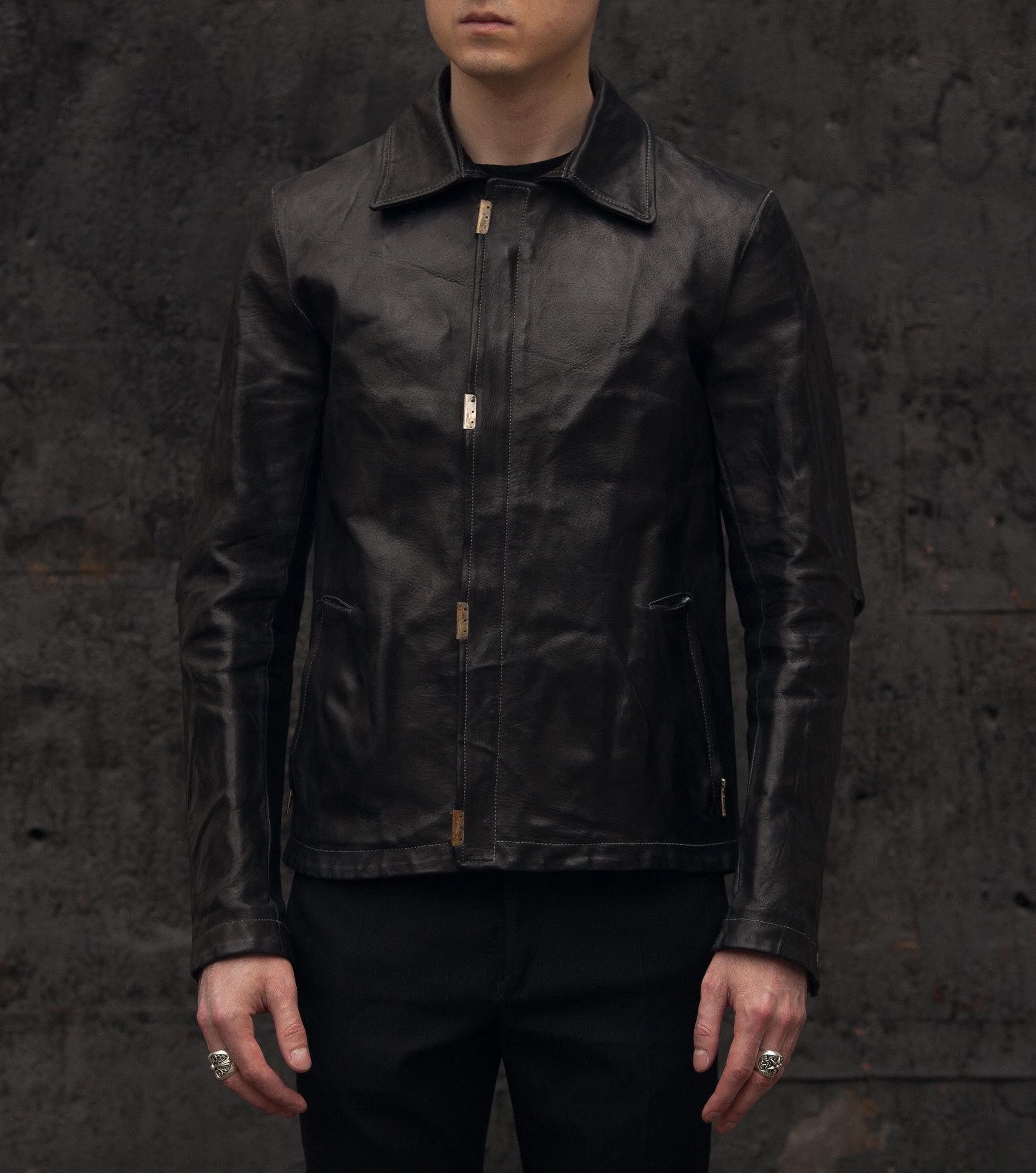 Carol Christian Poell scar stitch leather jacket | Grailed