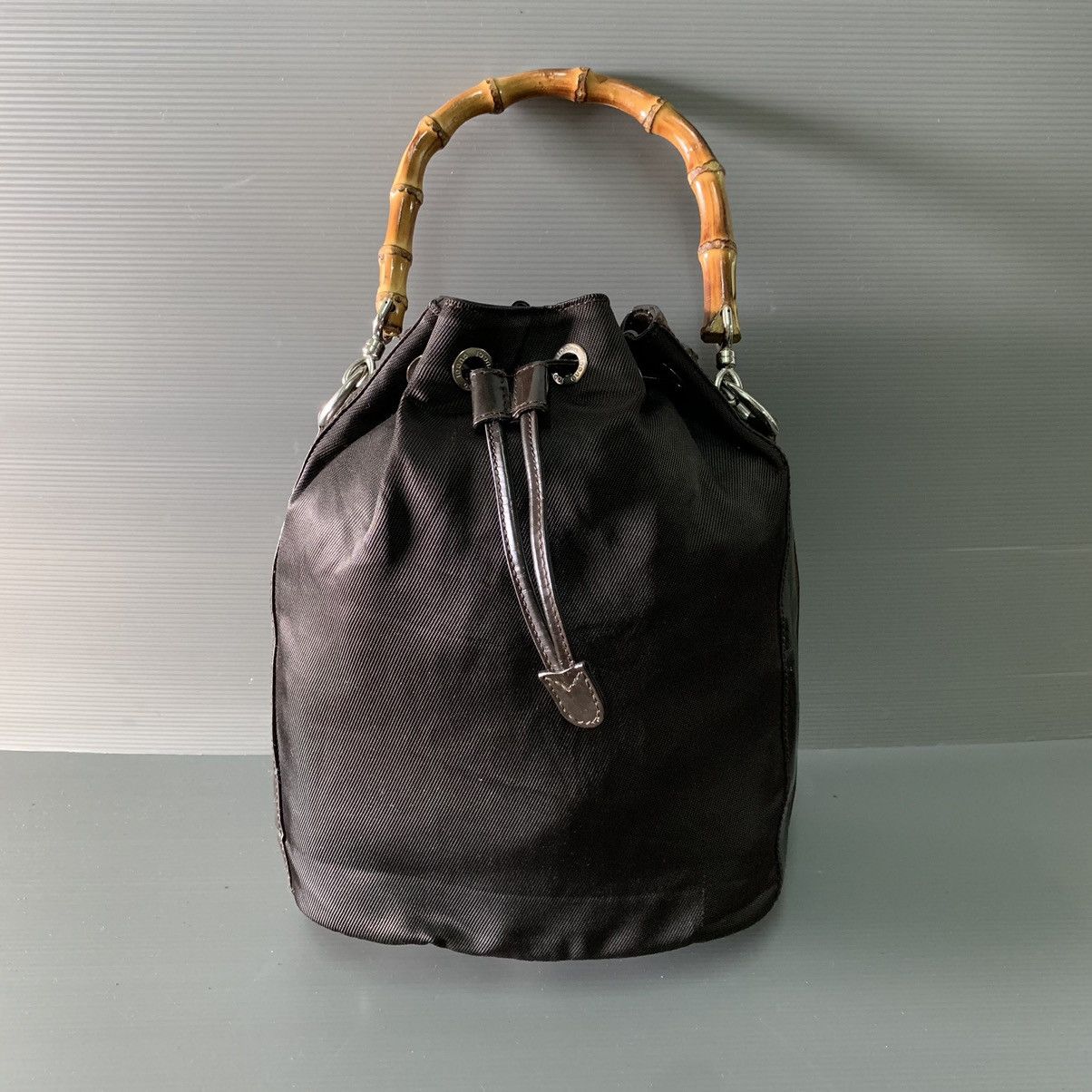 Gucci Gucci Bamboo Canvas Shoulder Bag Size ONE SIZE - 16 Thumbnail