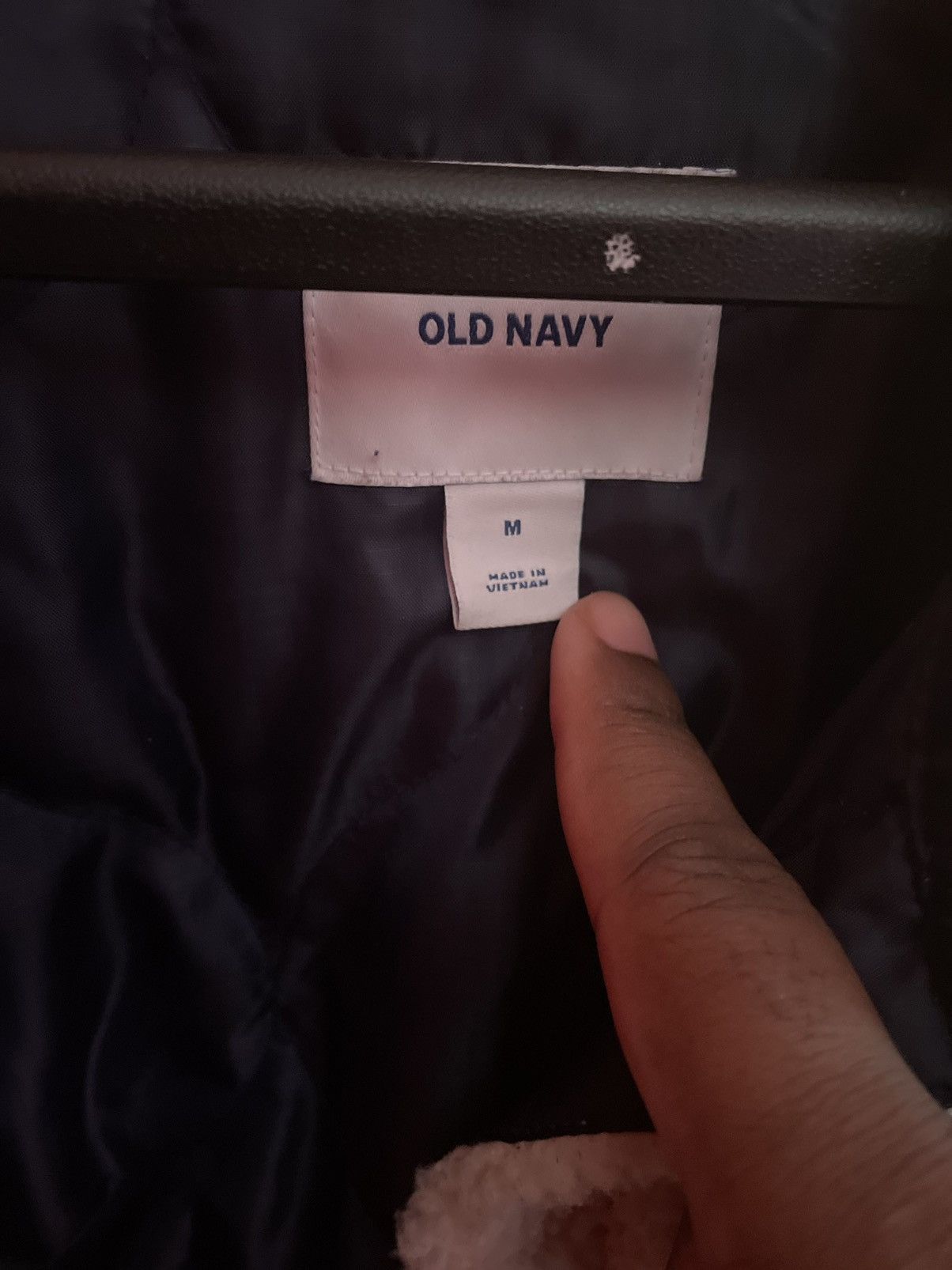 Old Navy White Sherpa Trucker jacket Size US M / EU 48-50 / 2 - 2 Thumbnail