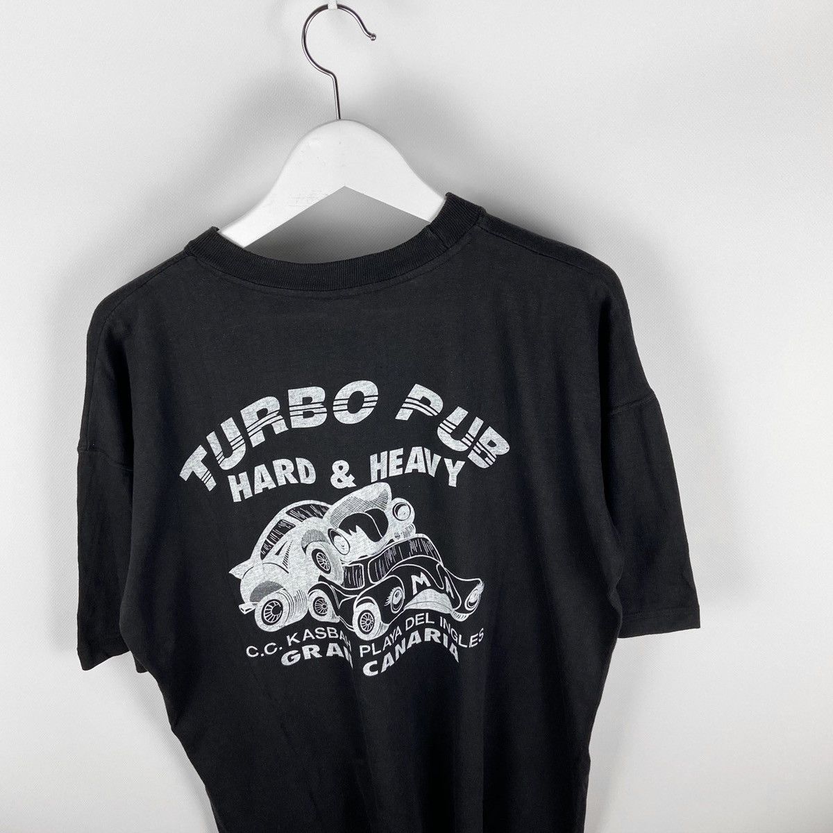 Band Tees Vintage 90’s rare Turbo Pub Hard & Heavy Grand Canaria tee Size US XXL / EU 58 / 5 - 3 Thumbnail