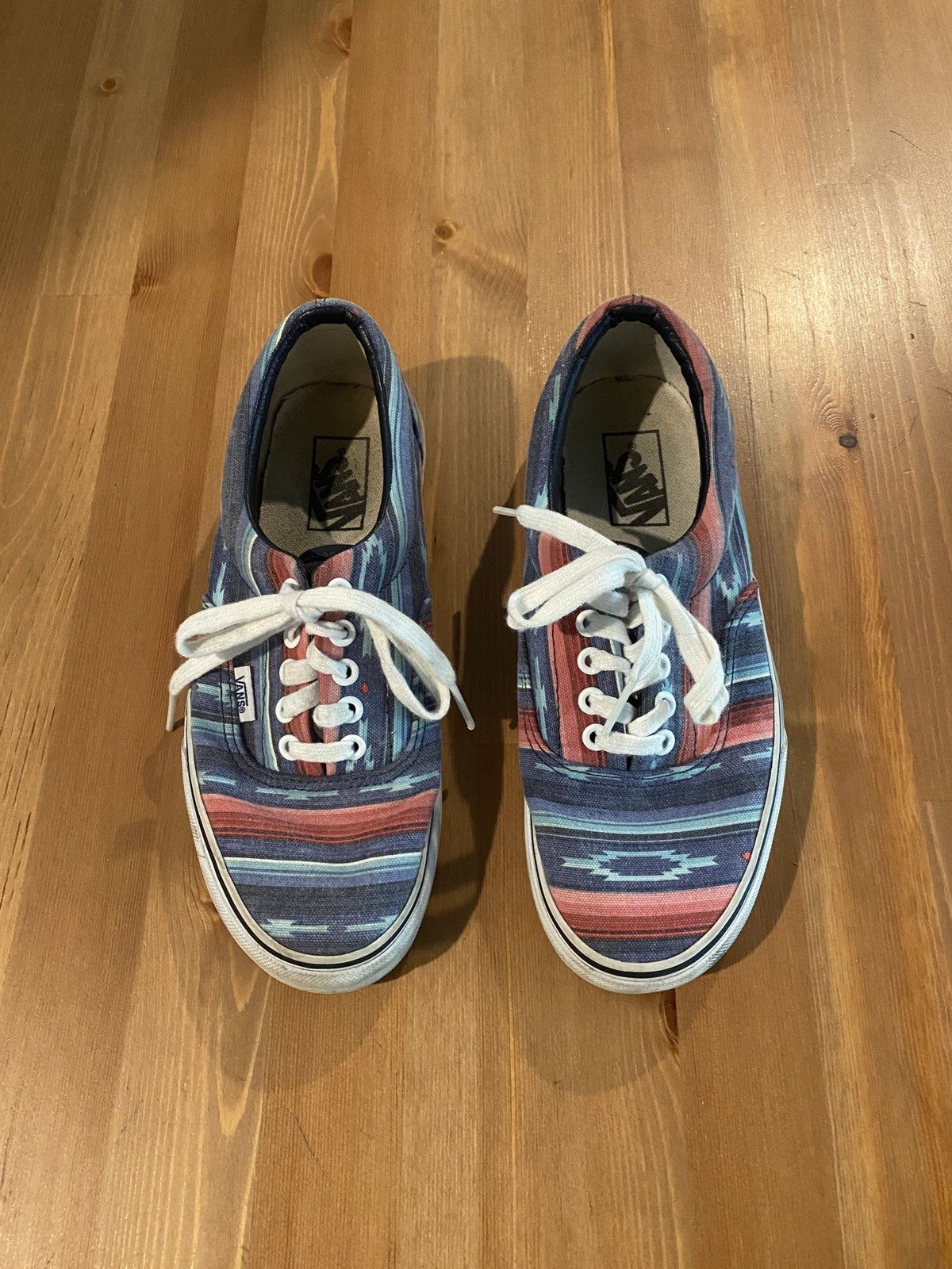 Vans Vans van doren era multicolor blue stripe shoes sneakers | Grailed