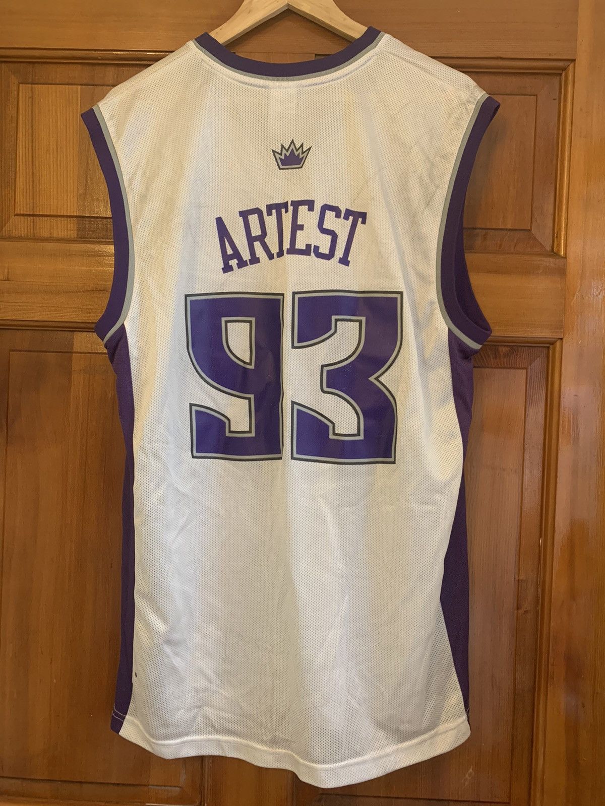 NBA × Reebok × Vintage *RARE* Vintage Sacramento Kings Ron Artest #93 Reebok Jersey Size US M / EU 48-50 / 2 - 2 Thumbnail
