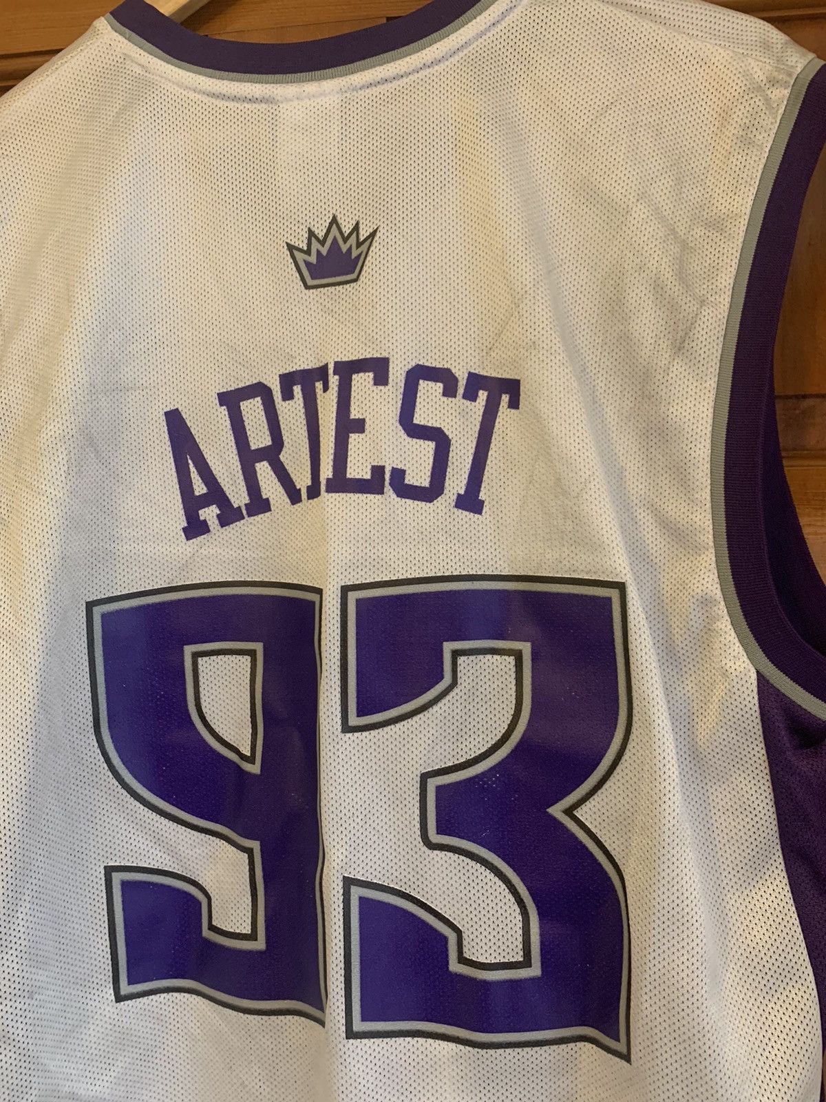 NBA × Reebok × Vintage *RARE* Vintage Sacramento Kings Ron Artest #93 Reebok Jersey Size US M / EU 48-50 / 2 - 6 Thumbnail