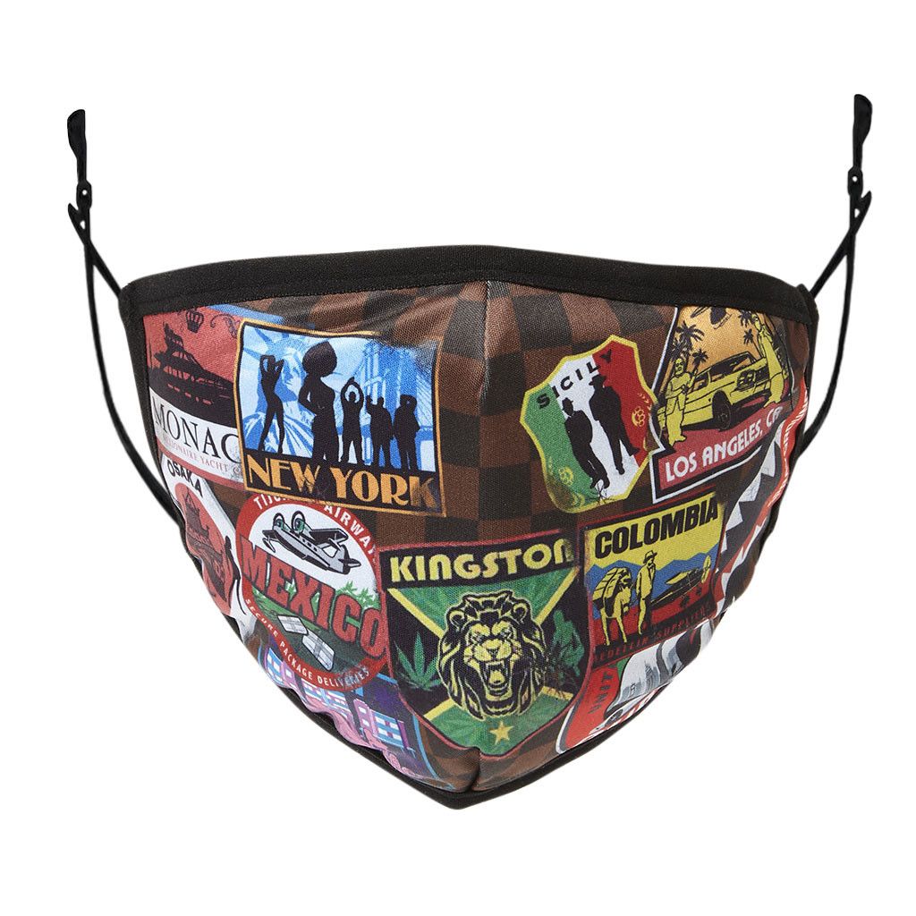Sprayground Sprayground International Patches Form Fitting Face Mask ...