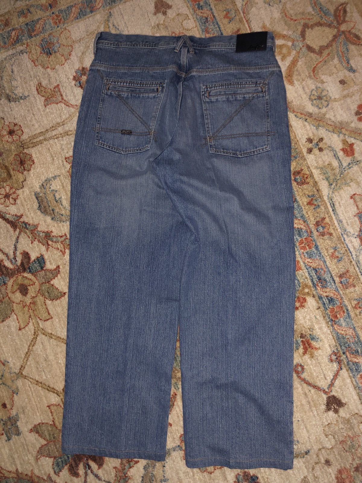 Vintage VTG Sean John Baggy Blue Denim Jeans 36x30 Size US 36 / EU 52 - 3 Thumbnail