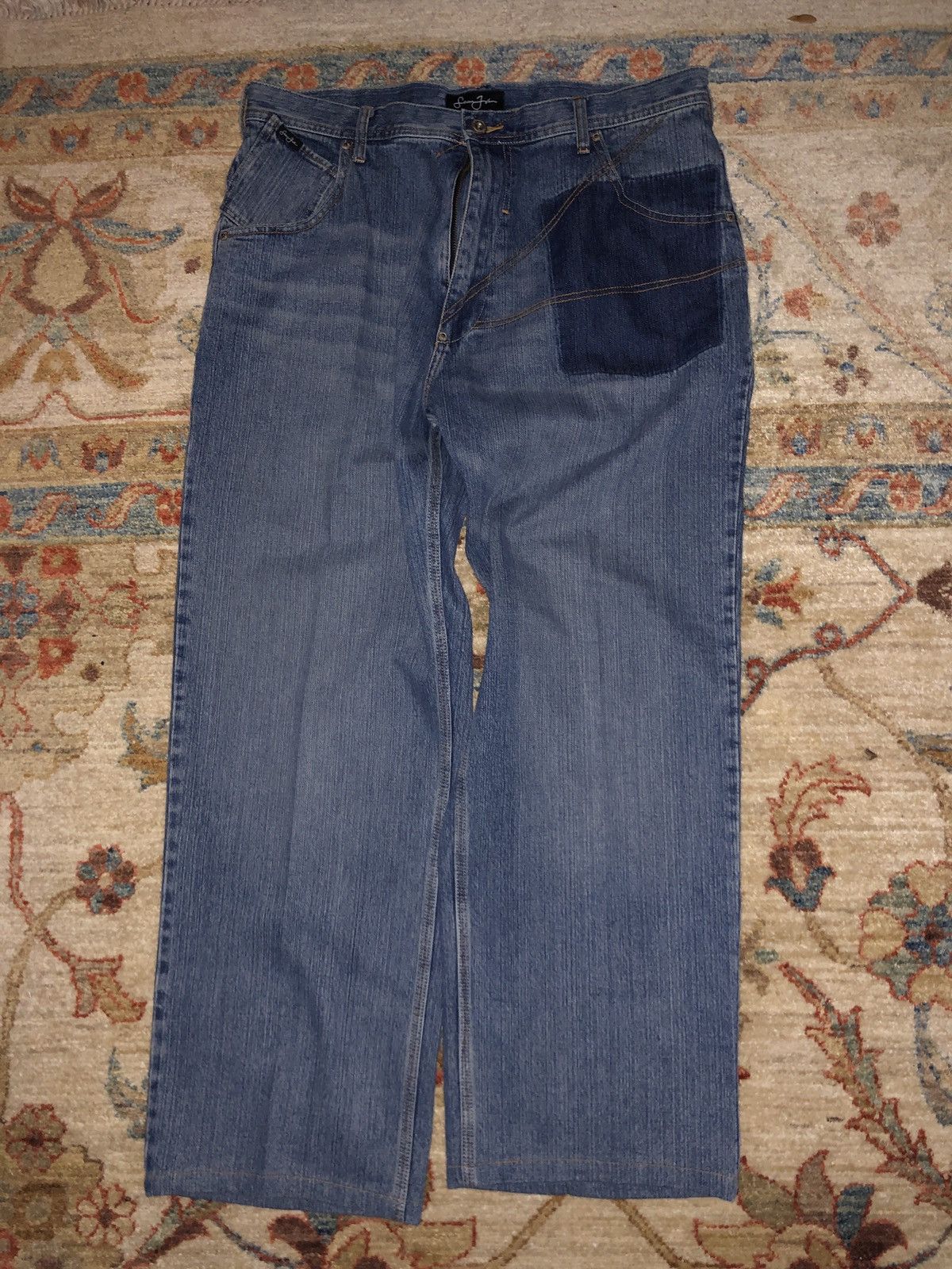 Vintage VTG Sean John Baggy Blue Denim Jeans 36x30 Size US 36 / EU 52 - 6 Thumbnail