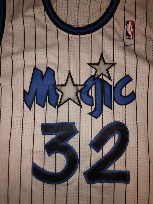 Rare 90's Vintage Champion SHAQUILLE O'NEAL Orlando Magic Basketball  Jersey Sz: Youth X-LARGE