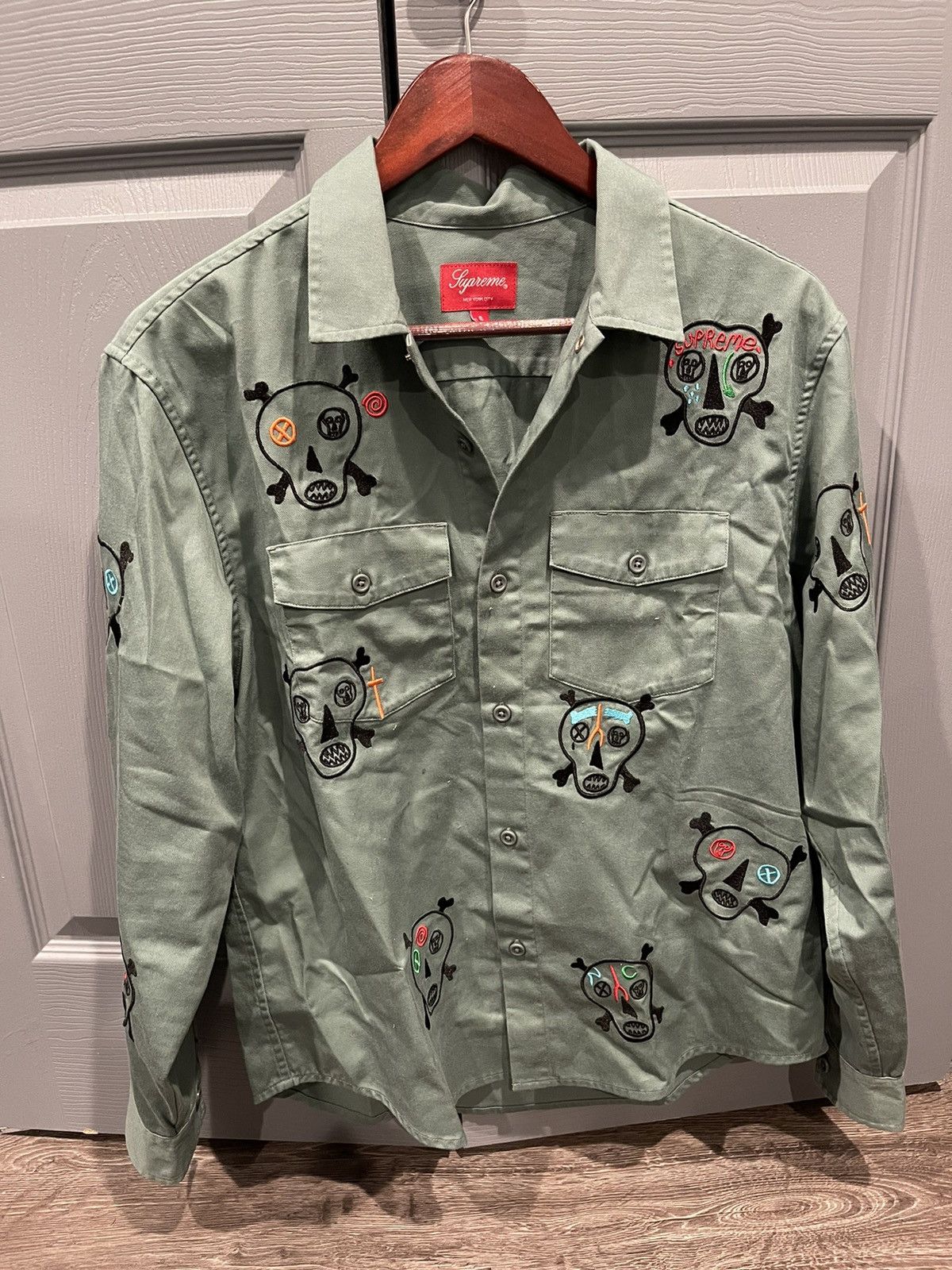 Supreme Supreme Clayton Patterson Skulls Embroidered Work