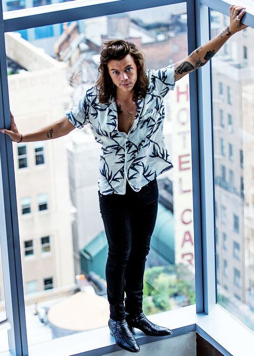 Marc Jacobs SS16 Shadow Leaf Shirt worn by Harry Styles Marc Jacobs SS16 Shadow Leaf Shirt worn by Harry Styles