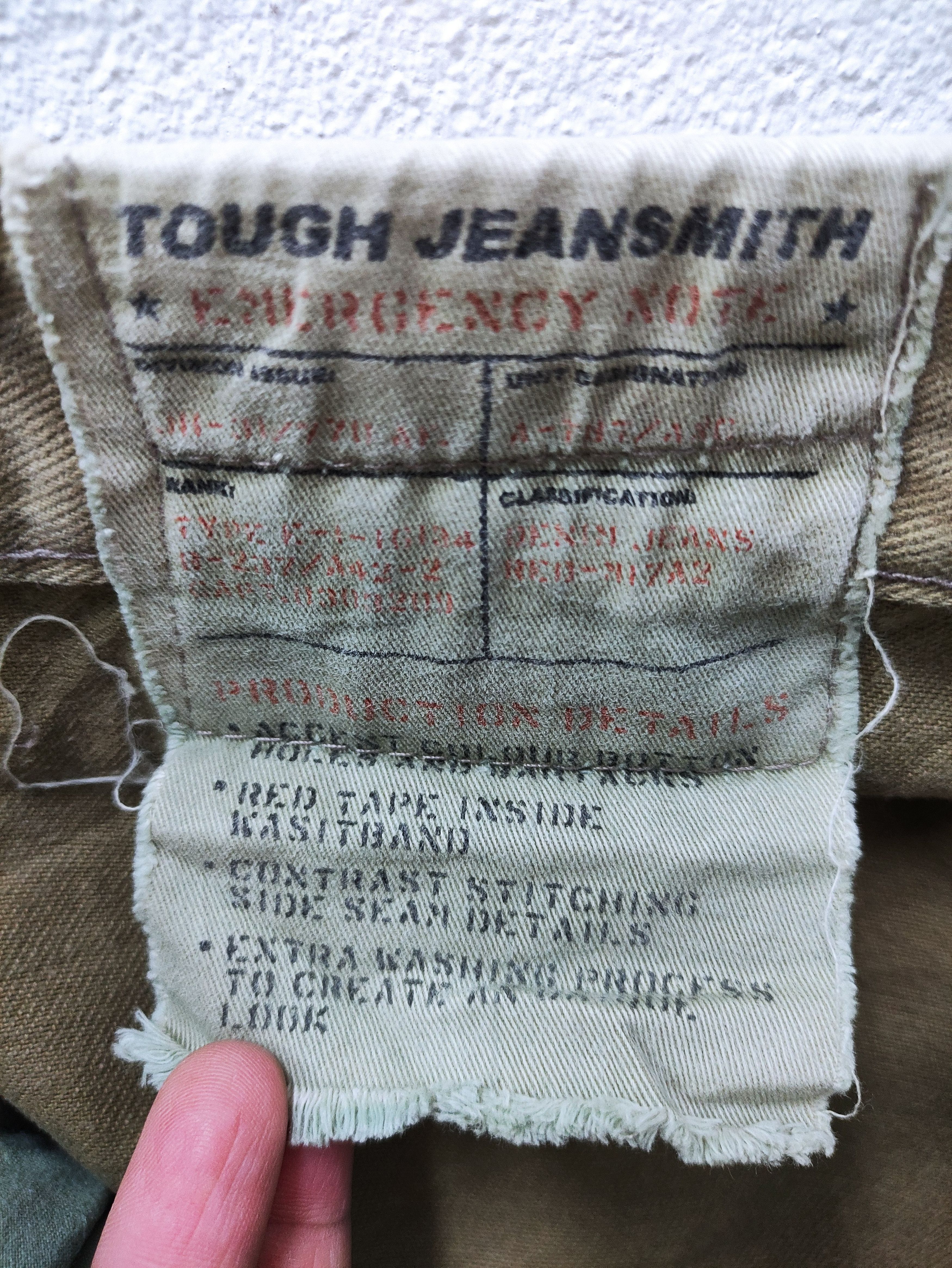 Japanese Brand 🔥DOPE TOUGH JEANSMITH CASUAL DENIM TACTICAL PANTS Size US 32 / EU 48 - 9 Thumbnail