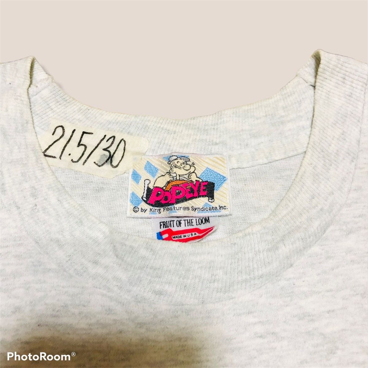 Cartoon Network × Fruit Of The Loom × Vintage Vintage Popeye Tee Size US XL / EU 56 / 4 - 4 Thumbnail