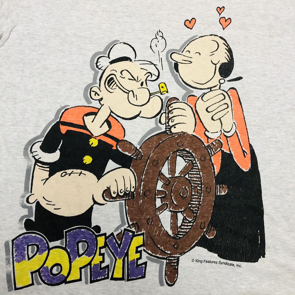Cartoon Network × Fruit Of The Loom × Vintage Vintage Popeye Tee Size US XL / EU 56 / 4 - 2 Thumbnail