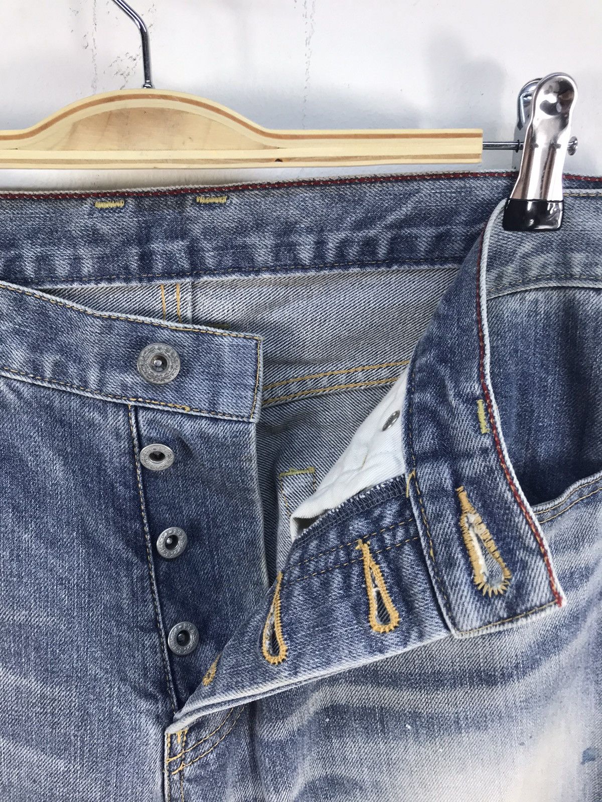 Takeo Kikuchi Vintage 90s Takeo Kikuchi Painted Denim Jeans Size US 32 / EU 48 - 8 Thumbnail