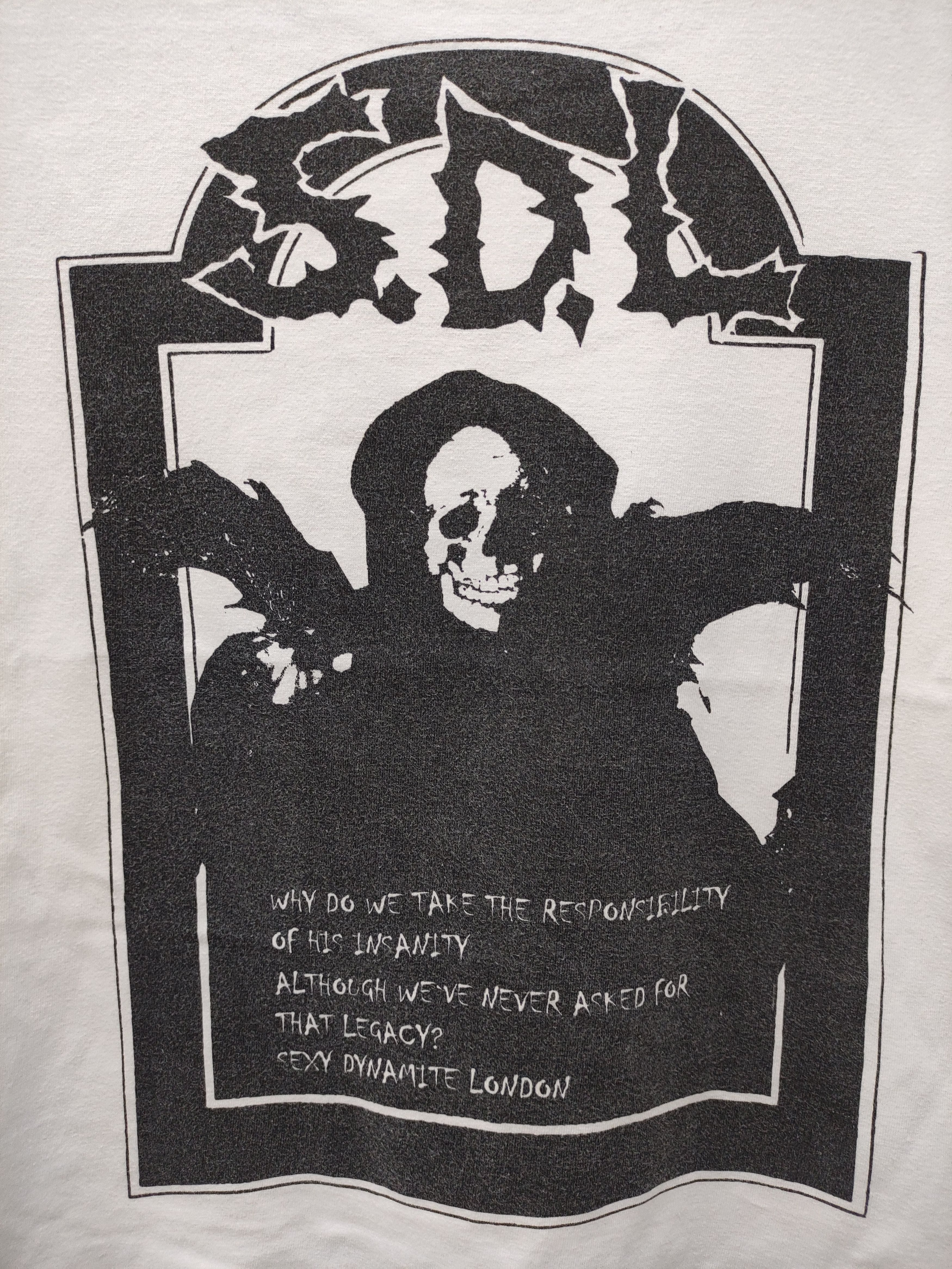 Japanese Brand 🔥 SEXY DYNAMITE LONDON SKULL SMALL WHITE SHIRT Size US S / EU 44-46 / 1 - 3 Thumbnail