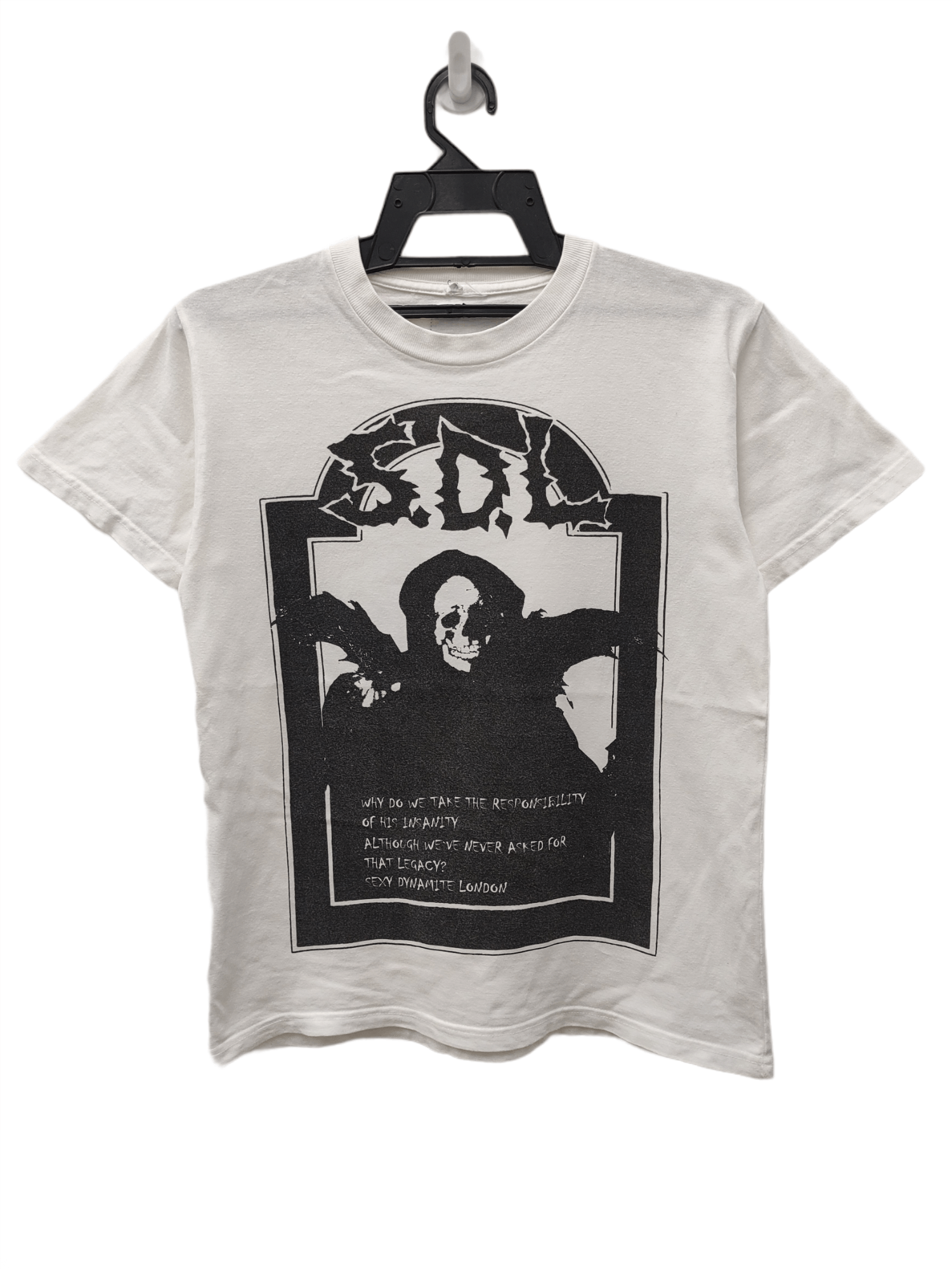 Japanese Brand 🔥 SEXY DYNAMITE LONDON SKULL SMALL WHITE SHIRT Size US S / EU 44-46 / 1 - 1 Thumbnail