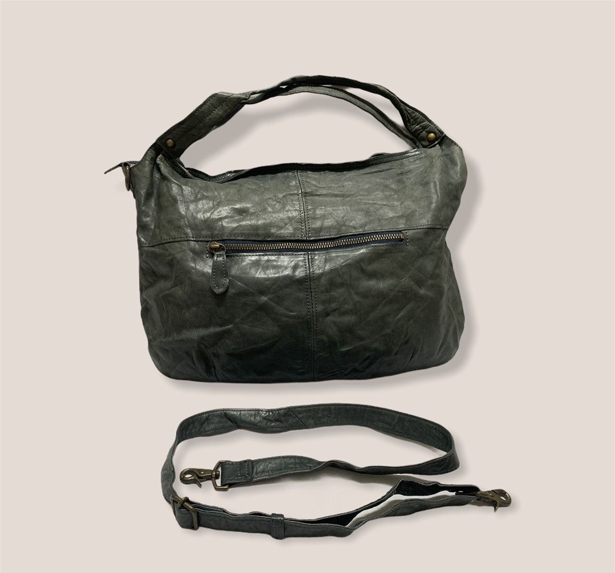 Genuine Leather Vintage Leather Bag - Crossbody Bag Size ONE SIZE - 1 Thumbnail