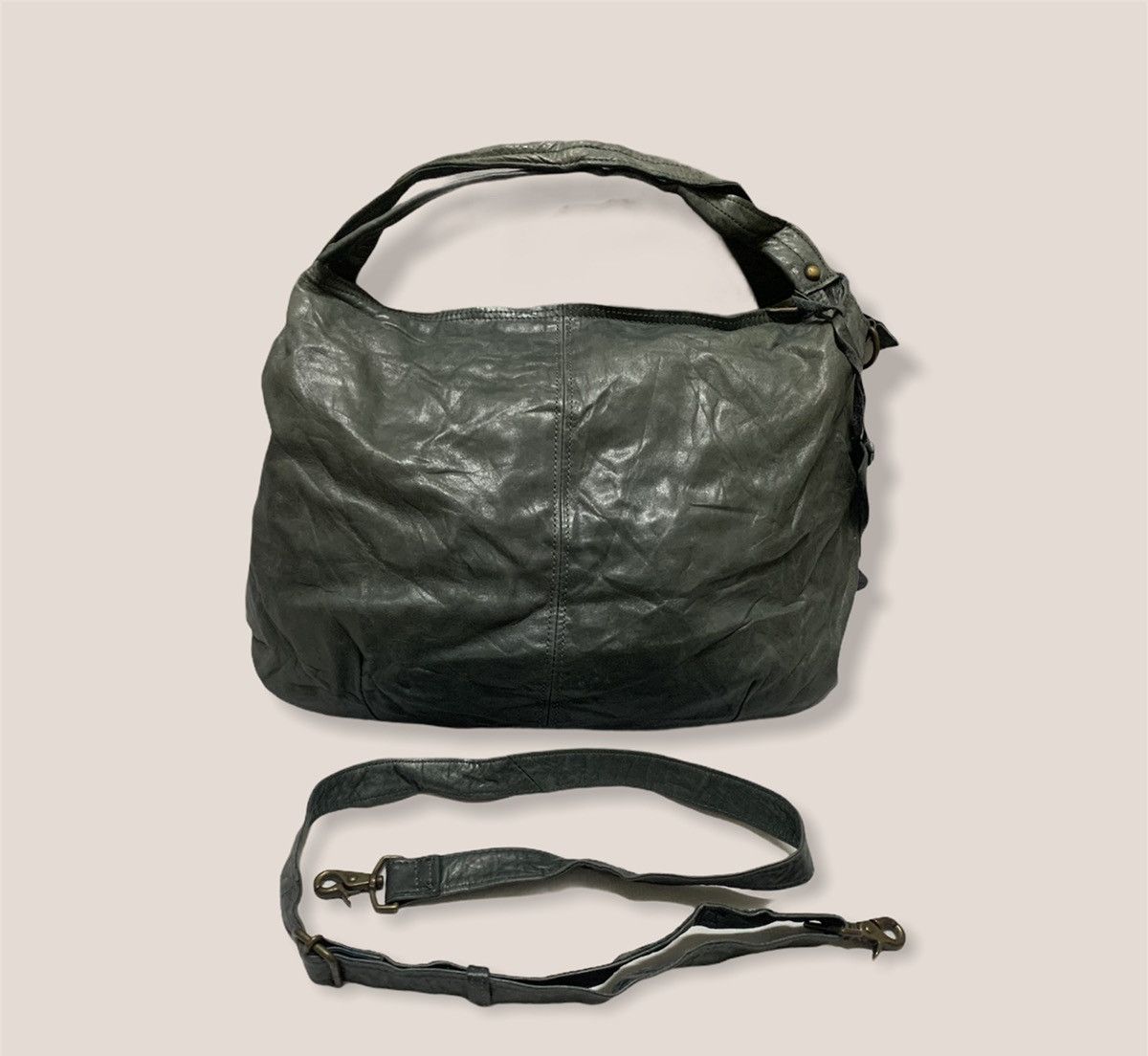 Genuine Leather Vintage Leather Bag - Crossbody Bag Size ONE SIZE - 2 Thumbnail