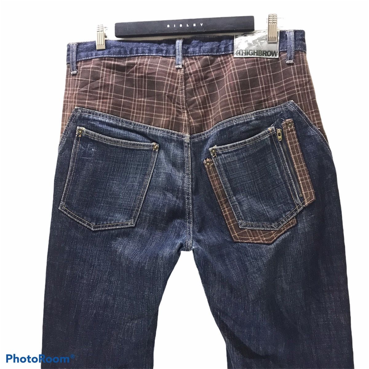 Japanese Brand Japanese Brand HIGHBROW Denim Paneled Jeans Size US 35 - 10 Thumbnail