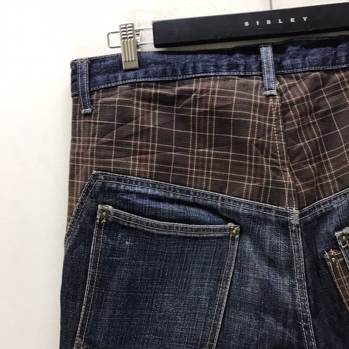 Japanese Brand Japanese Brand HIGHBROW Denim Paneled Jeans Size US 35 - 11 Thumbnail