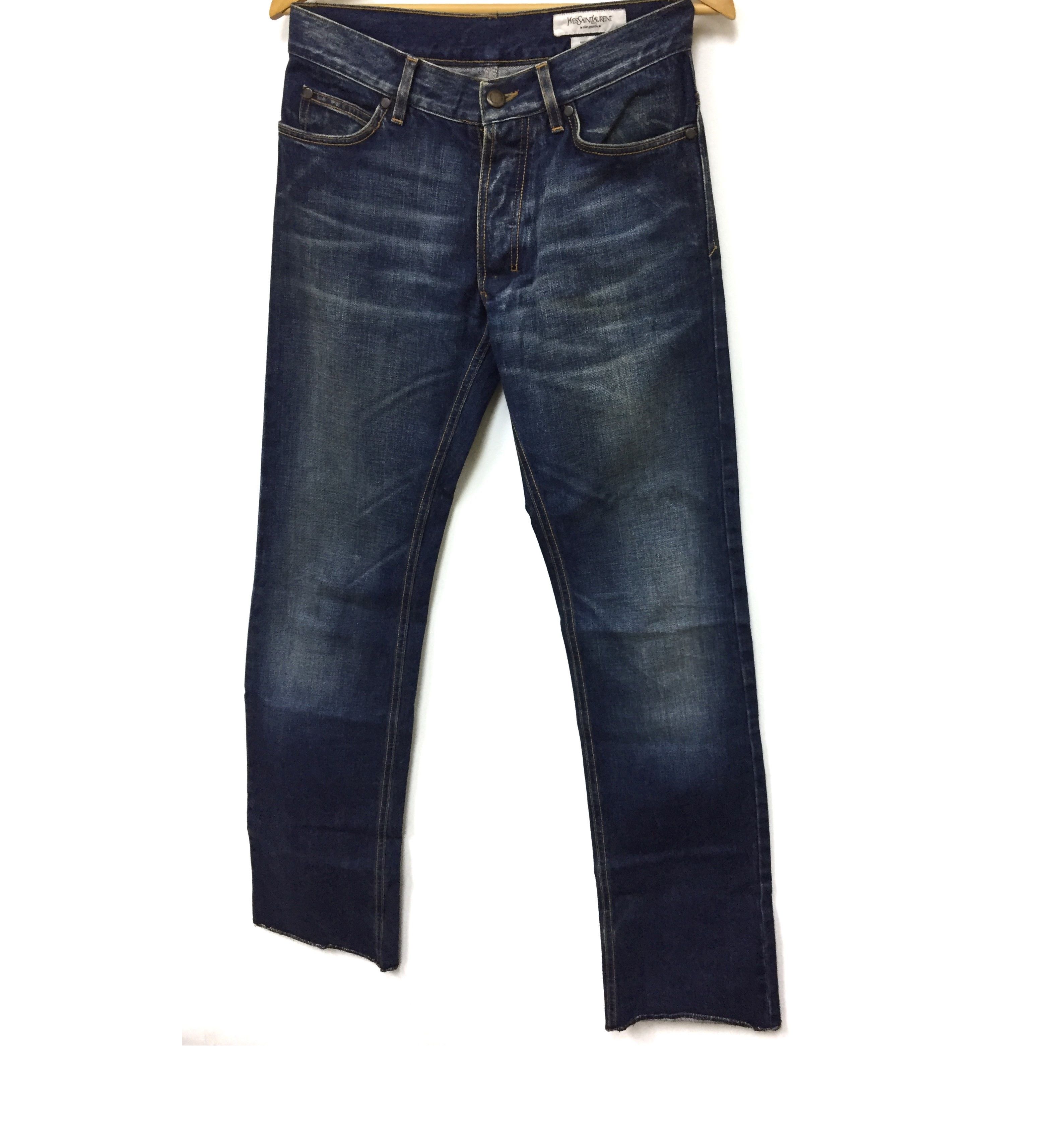Saint Laurent Paris YSL by Tom Ford paris Indigo raw denime Size US 30 / EU 46 - 2 Thumbnail