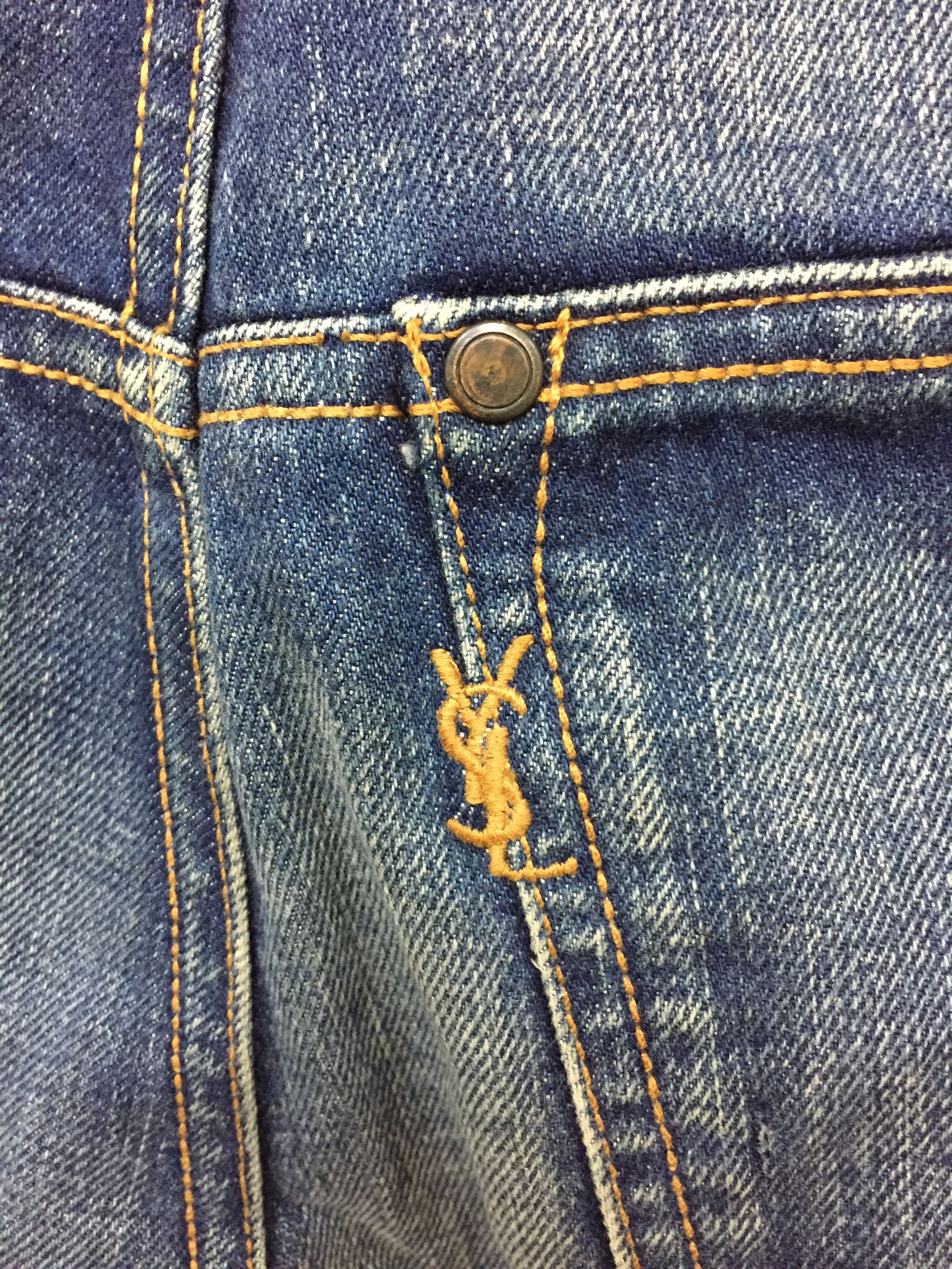 Saint Laurent Paris YSL by Tom Ford paris Indigo raw denime Size US 30 / EU 46 - 8 Thumbnail