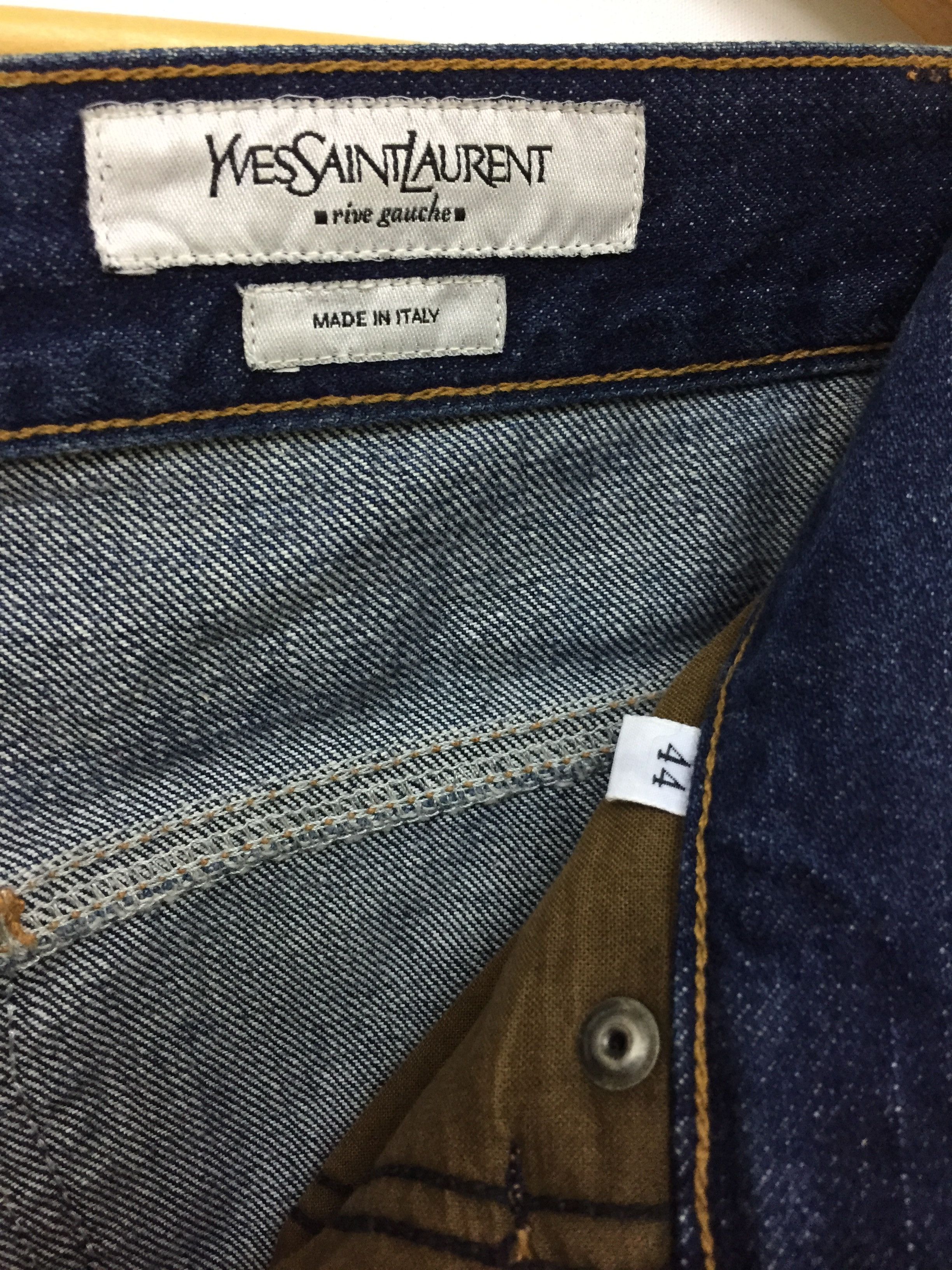 Saint Laurent Paris YSL by Tom Ford paris Indigo raw denime Size US 30 / EU 46 - 11 Thumbnail