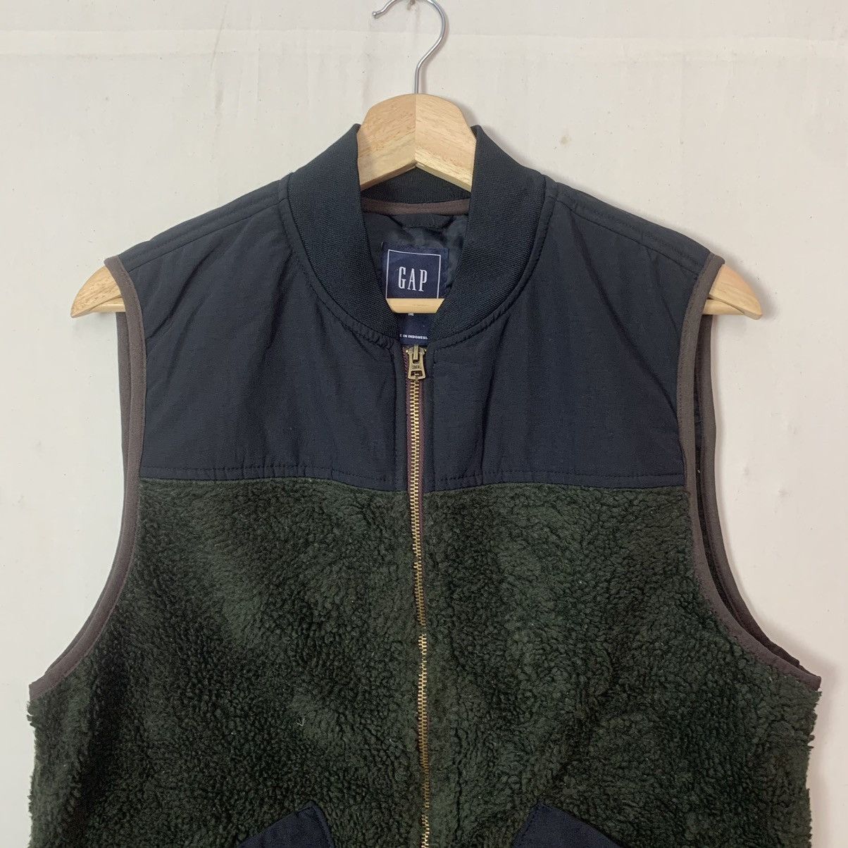 Gap × Vintage Vintage Gap Streetwear Sherpa Fleece Zip Ups Vest Sleeveless Size US M / EU 48-50 / 2 - 3 Thumbnail