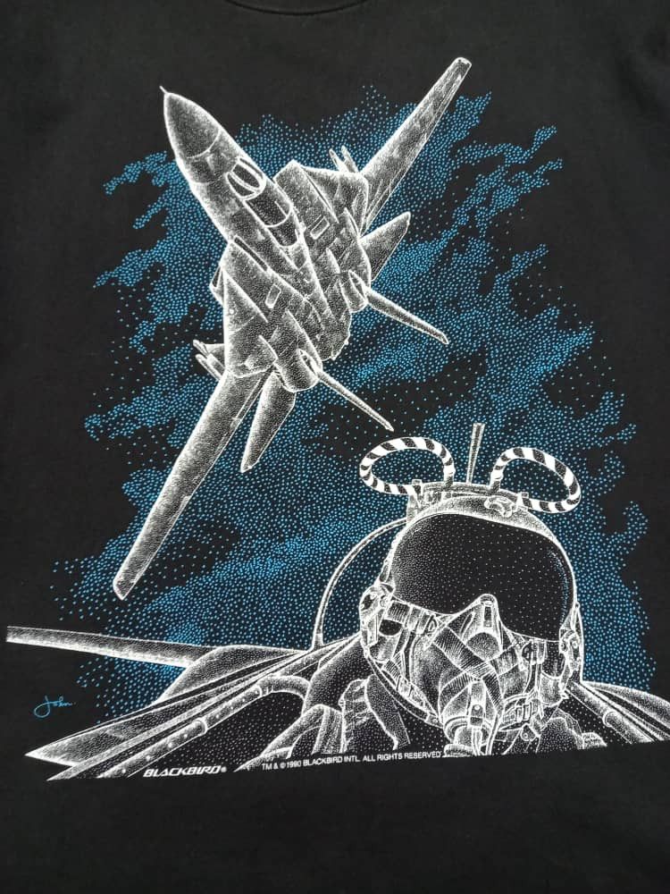 Vintage Vintage 90s BLACKBIRD - TOMCAT - Size US XL / EU 56 / 4 - 3 Thumbnail
