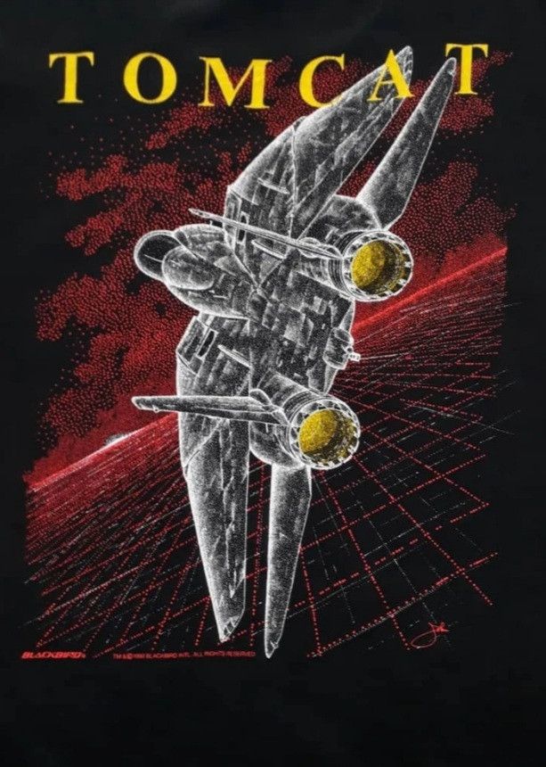 Vintage Vintage 90s BLACKBIRD - TOMCAT - Size US XL / EU 56 / 4 - 5 Thumbnail