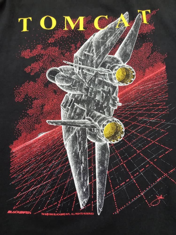 Vintage Vintage 90s BLACKBIRD - TOMCAT - Size US XL / EU 56 / 4 - 6 Thumbnail