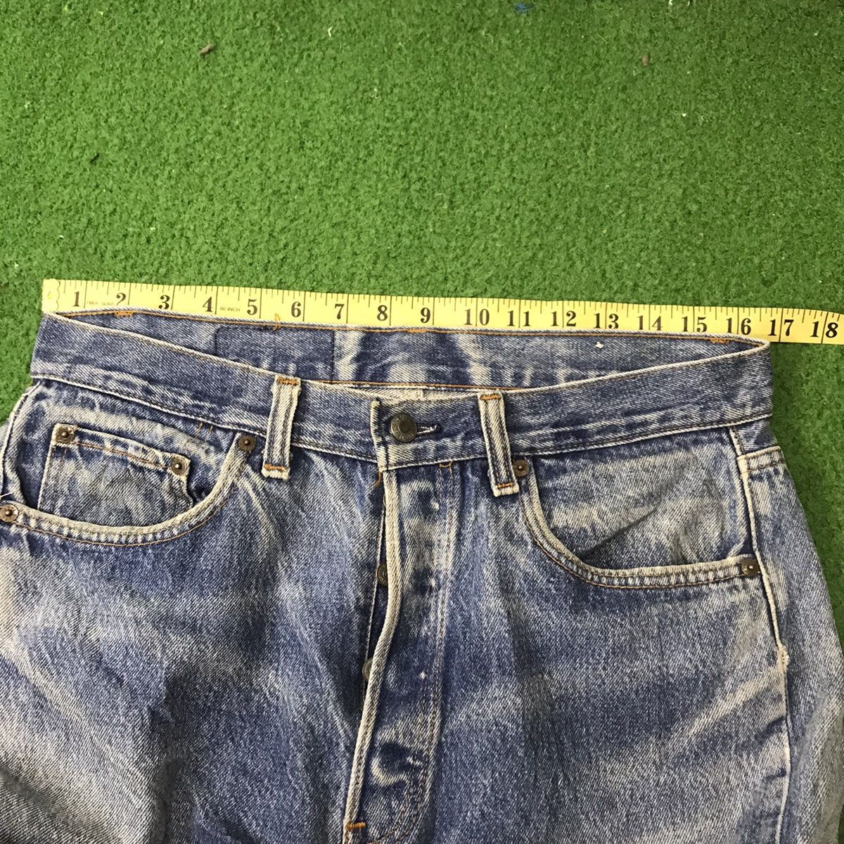 Levi's Vintage 80s Levis 501 Distressed Jeans Size US 33 - 22 Thumbnail