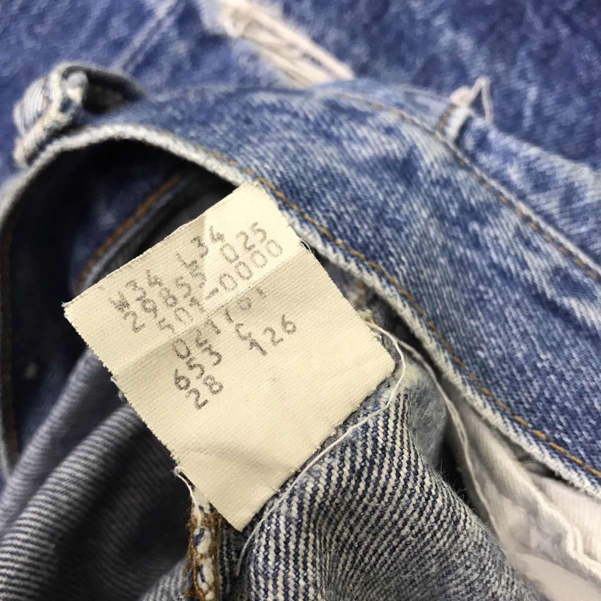 Levi's Vintage 80s Levis 501 Distressed Jeans Size US 33 - 20 Thumbnail