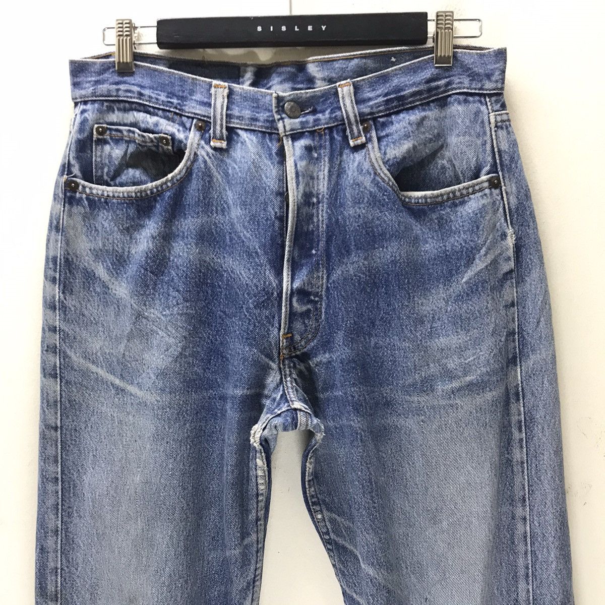 Levi's Vintage 80s Levis 501 Distressed Jeans Size US 33 - 3 Thumbnail